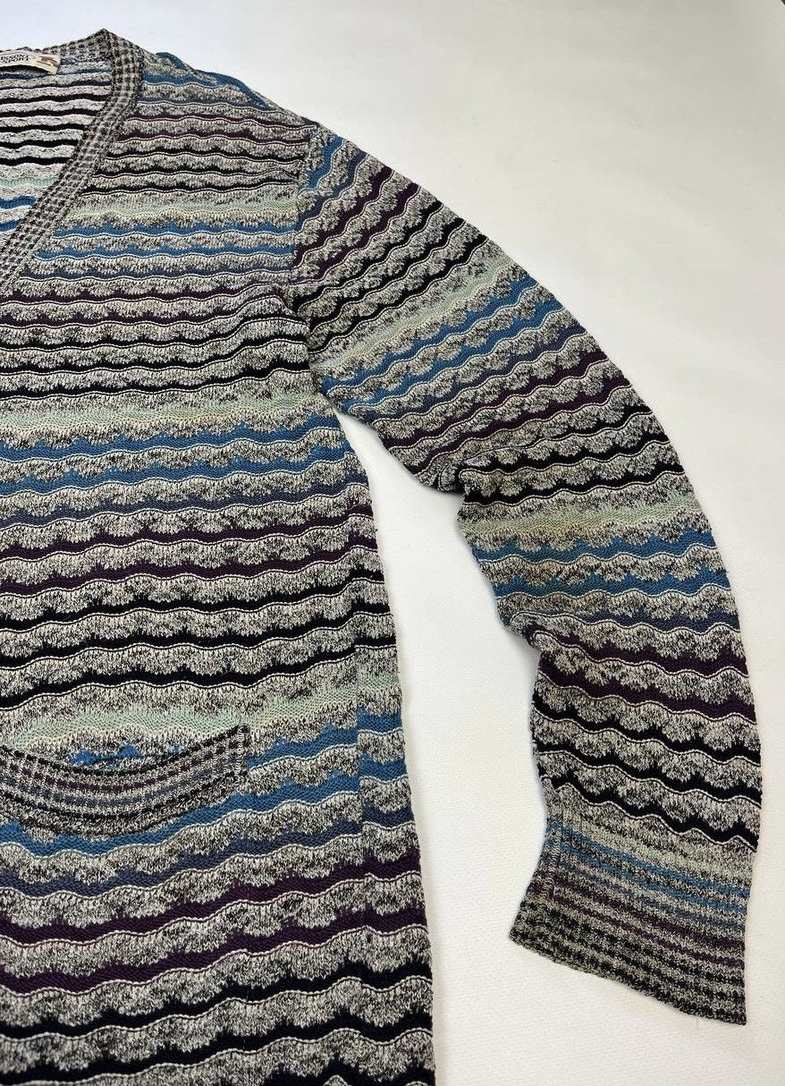 Missoni Vintage Missoni Luxury knit Cardigan Sweater Jumper Cotton Size US XL / EU 56 / 4 - 4 Thumbnail