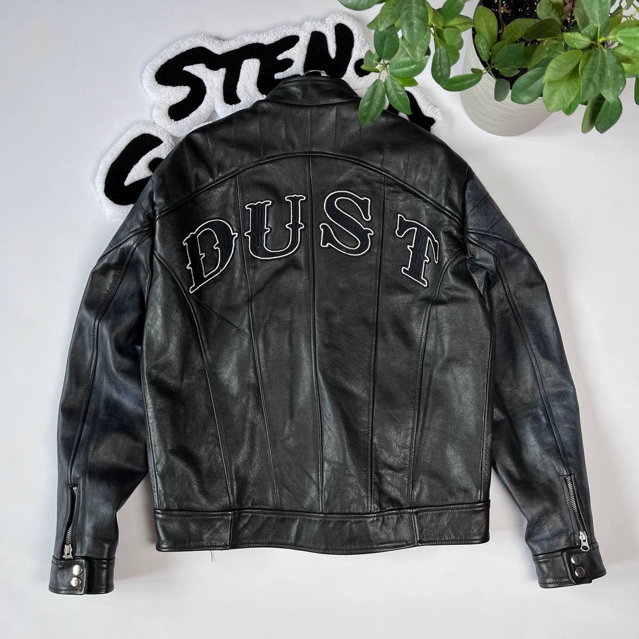 Vintage Unique Motorcycle Racing Switzerland Leather Jacket Big Logo Size US M / EU 48-50 / 2 - 1 Thumbnail