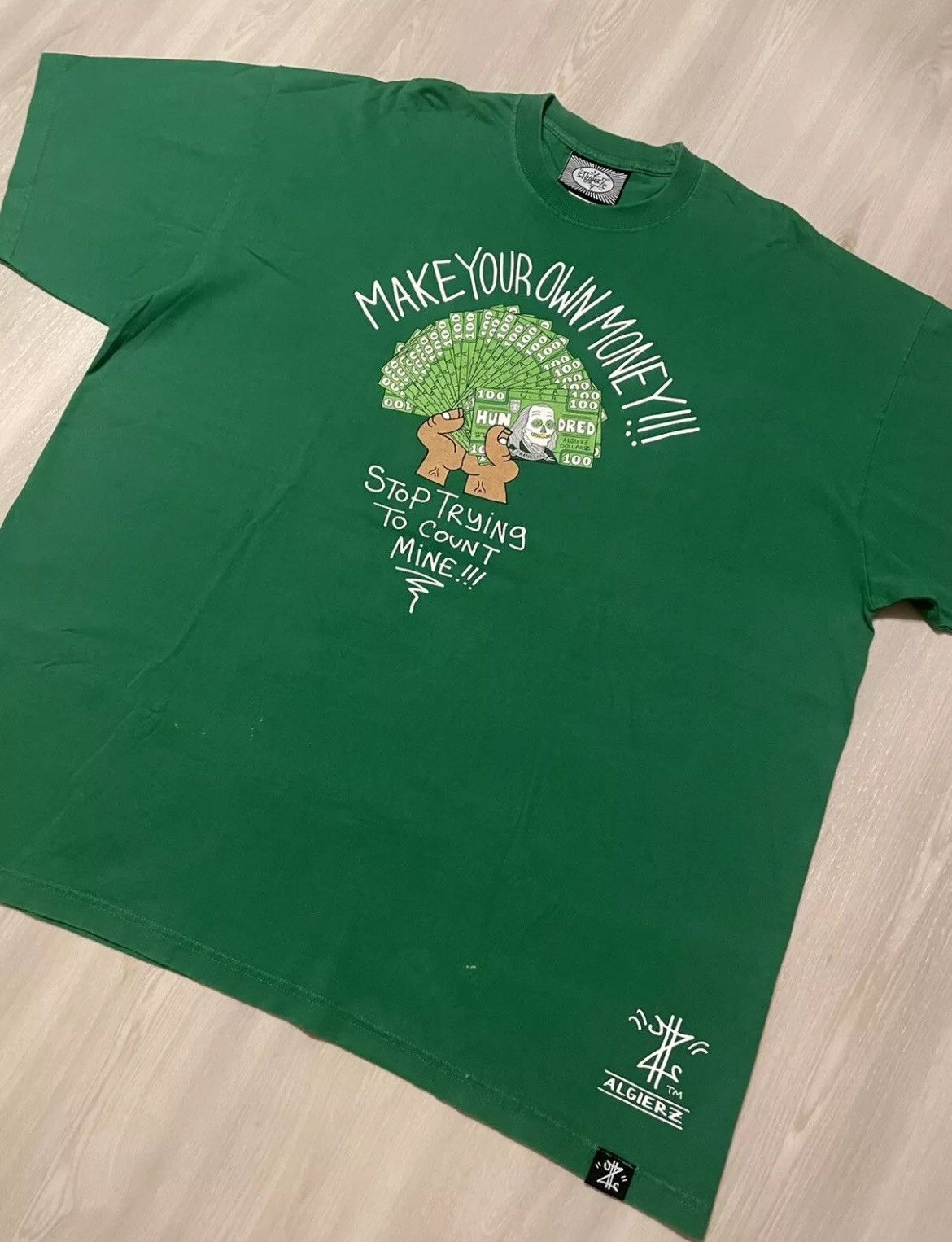 Rap Tees × Vintage Vintage Y2K Algierz Raptee mens 4XL Size US XXL / EU 58 / 5 - 3 Thumbnail