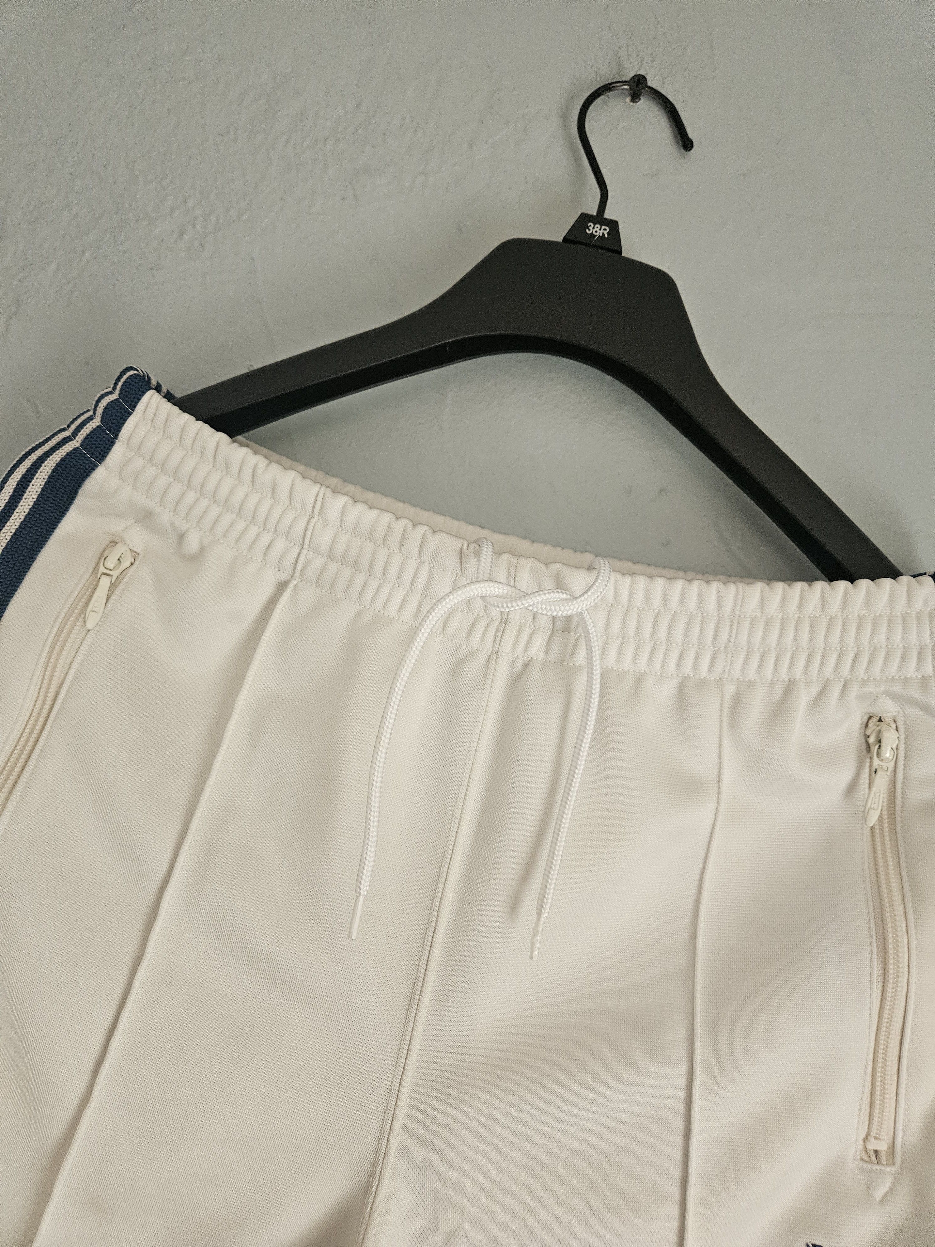 Needles Poly Smooth White Sea Blue Track Pants Size US 30 / EU 46 - 4 Thumbnail