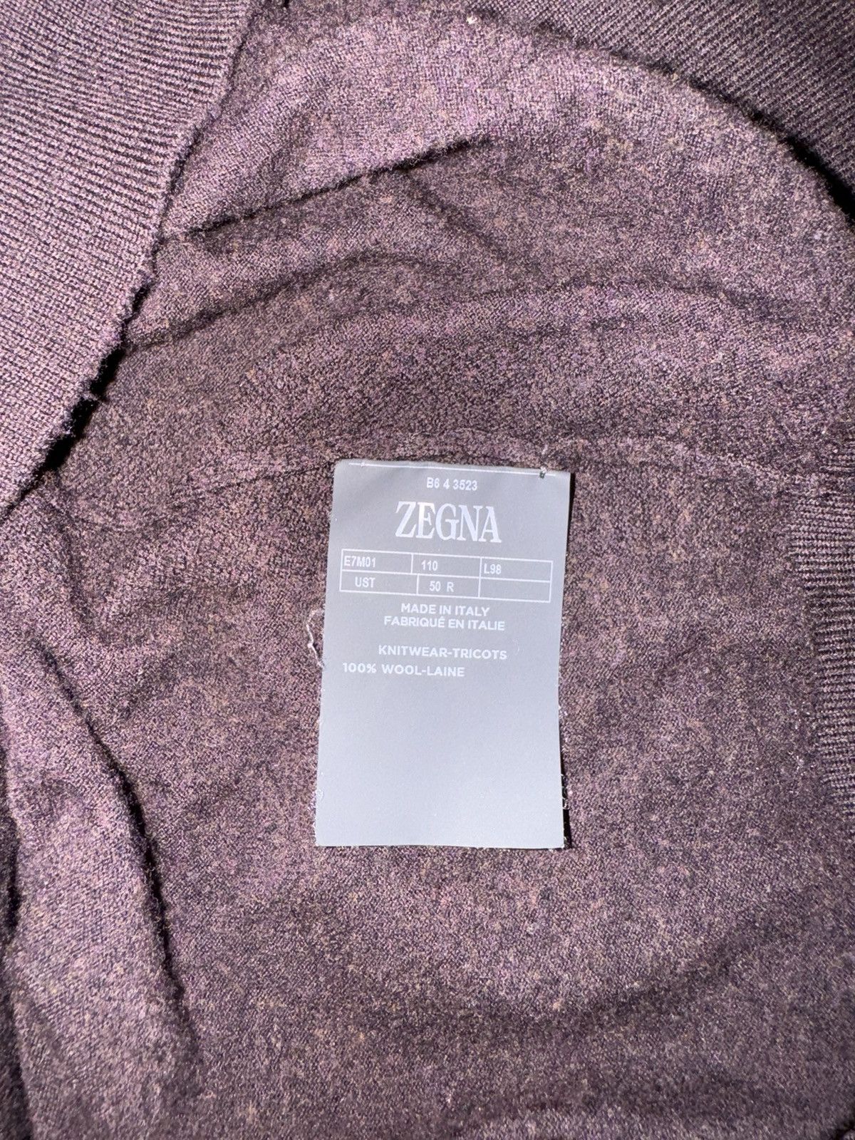 Men's Zegna burgundy sweater