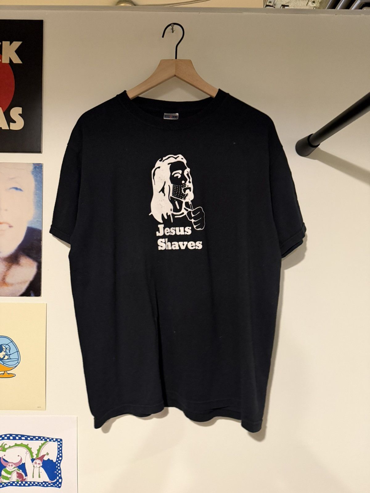 Vintage Y2K jesus shaves / jesus saves christian tee Size US L / EU 52-54 / 3 - 1 Thumbnail