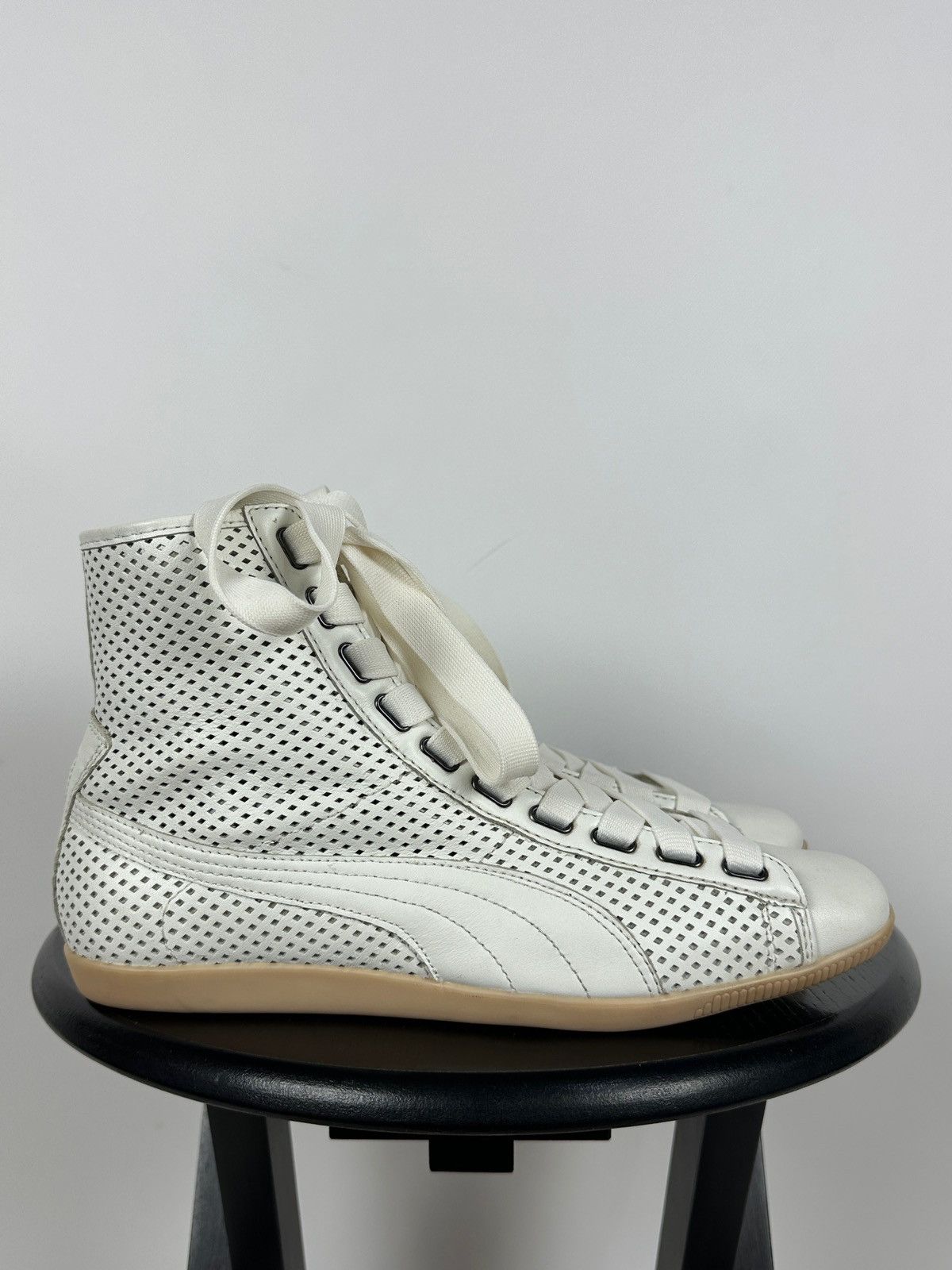 Puma Vintage Puma Y2K Speedcat Hi Top Leather Sneakers Size US 10 / IT 40 - 2 Thumbnail