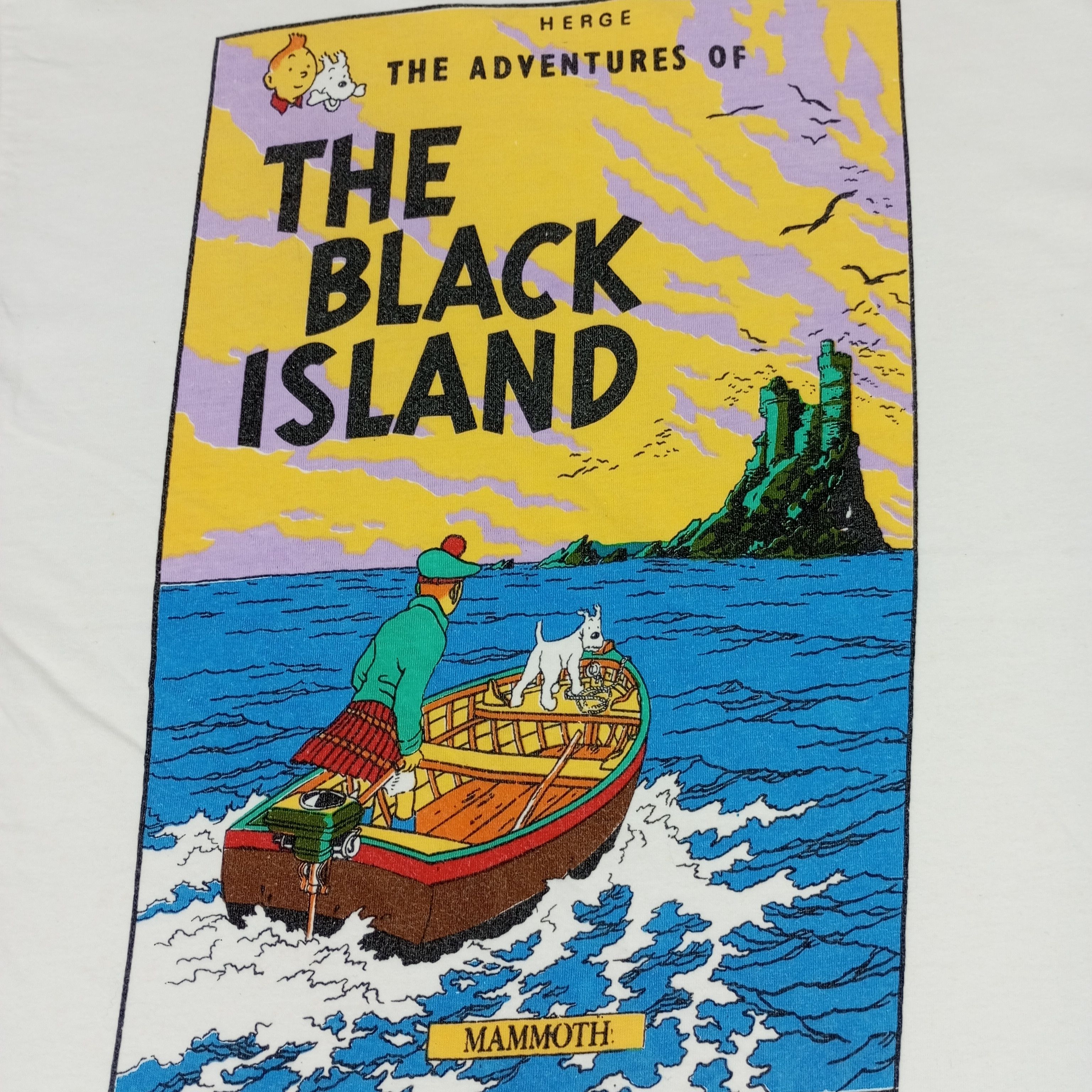 Vintage Herge The Adventures Of The Black Island Tintin Tshirt Size US L / EU 52-54 / 3 - 2 Thumbnail
