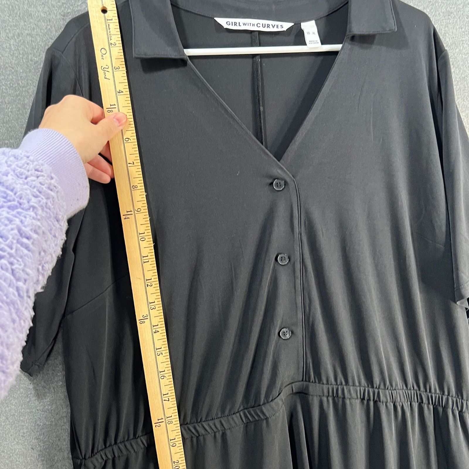 Other Girl With Curves Regular Collared Knit Midi Shirt Dress Size XL / US 12-14 / IT 48-50 - 12 Thumbnail