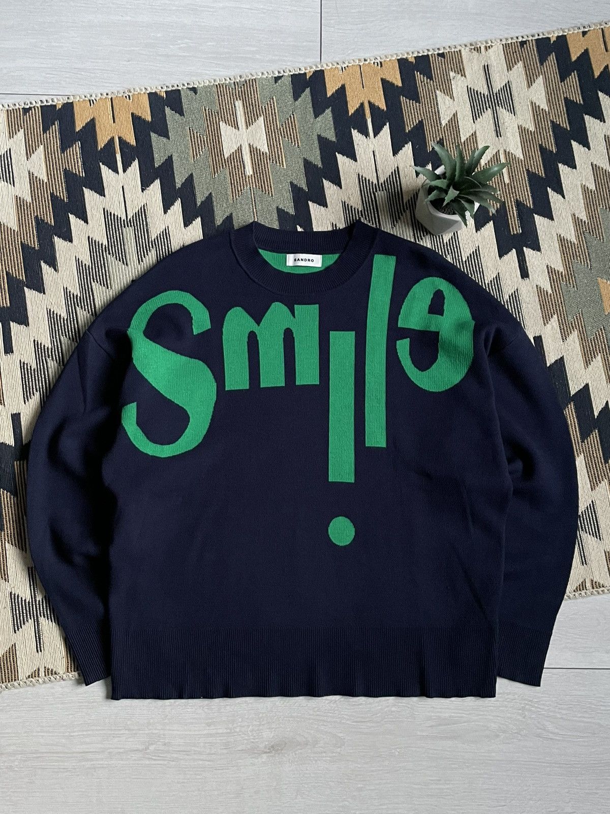 Sandro Sandro Smile Logo Sweater Size S / US 4 / IT 40 - 1 Thumbnail