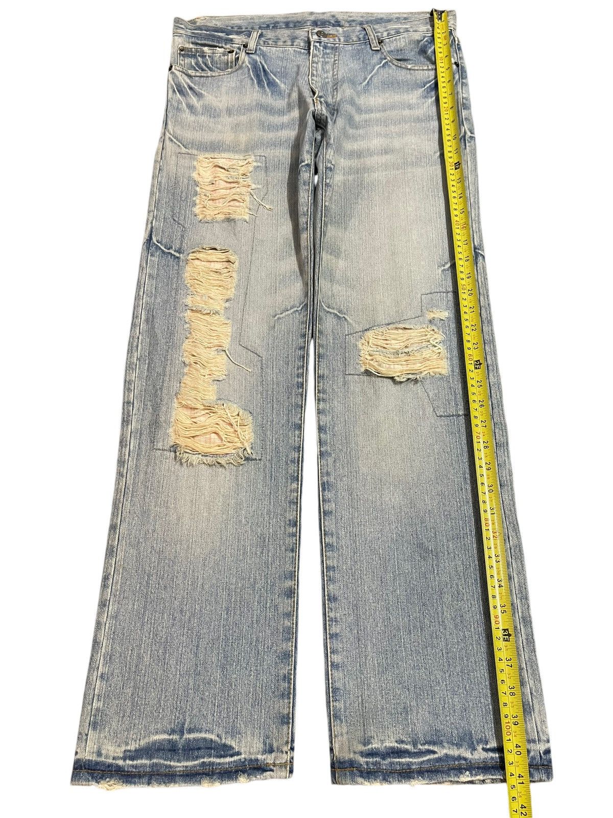Kapital Vintage Japanese Brand Destroy Distressed Style Baggy Jeans Size US 34 / EU 50 - 12 Thumbnail