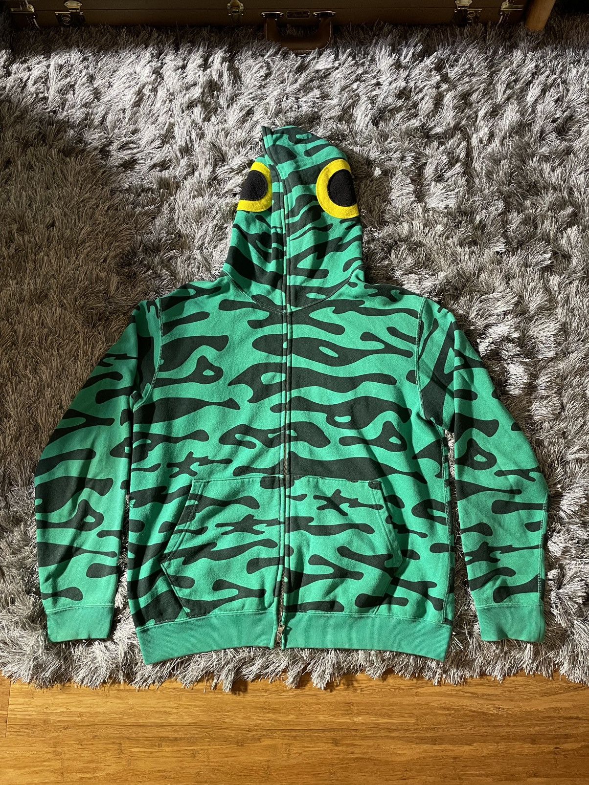Original Bape Fish Eye Tiger Camo Hoodie