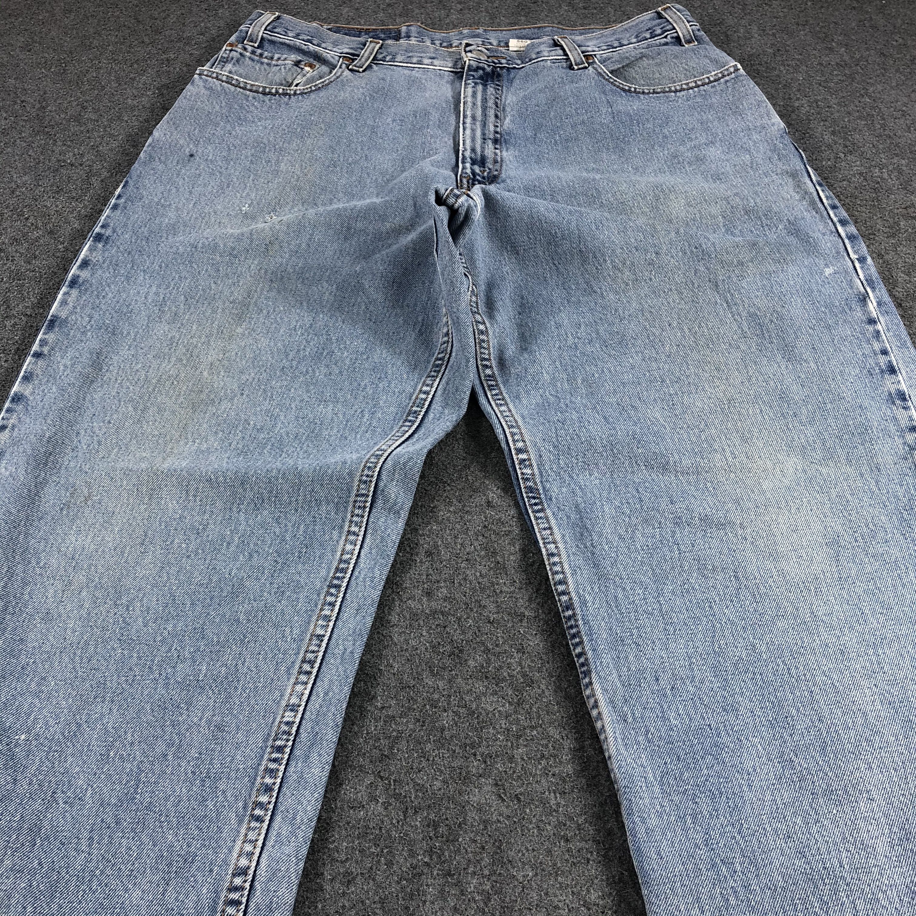 Levi's × Vintage Vintage 90s Light Wash Levis 560 Jeans-JM1302 Size US 37 - 3 Thumbnail