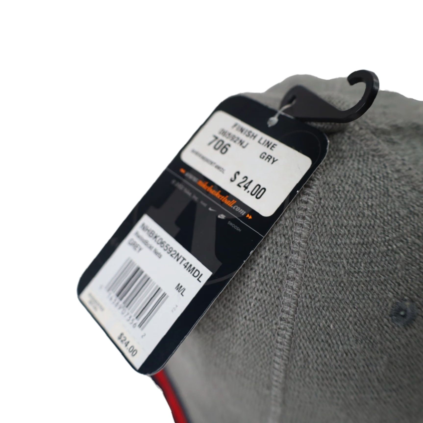 Nike VINTAGE Nike New York Nets Rewind Bucket Hat Gray L Mens Size ONE SIZE - 5 Thumbnail