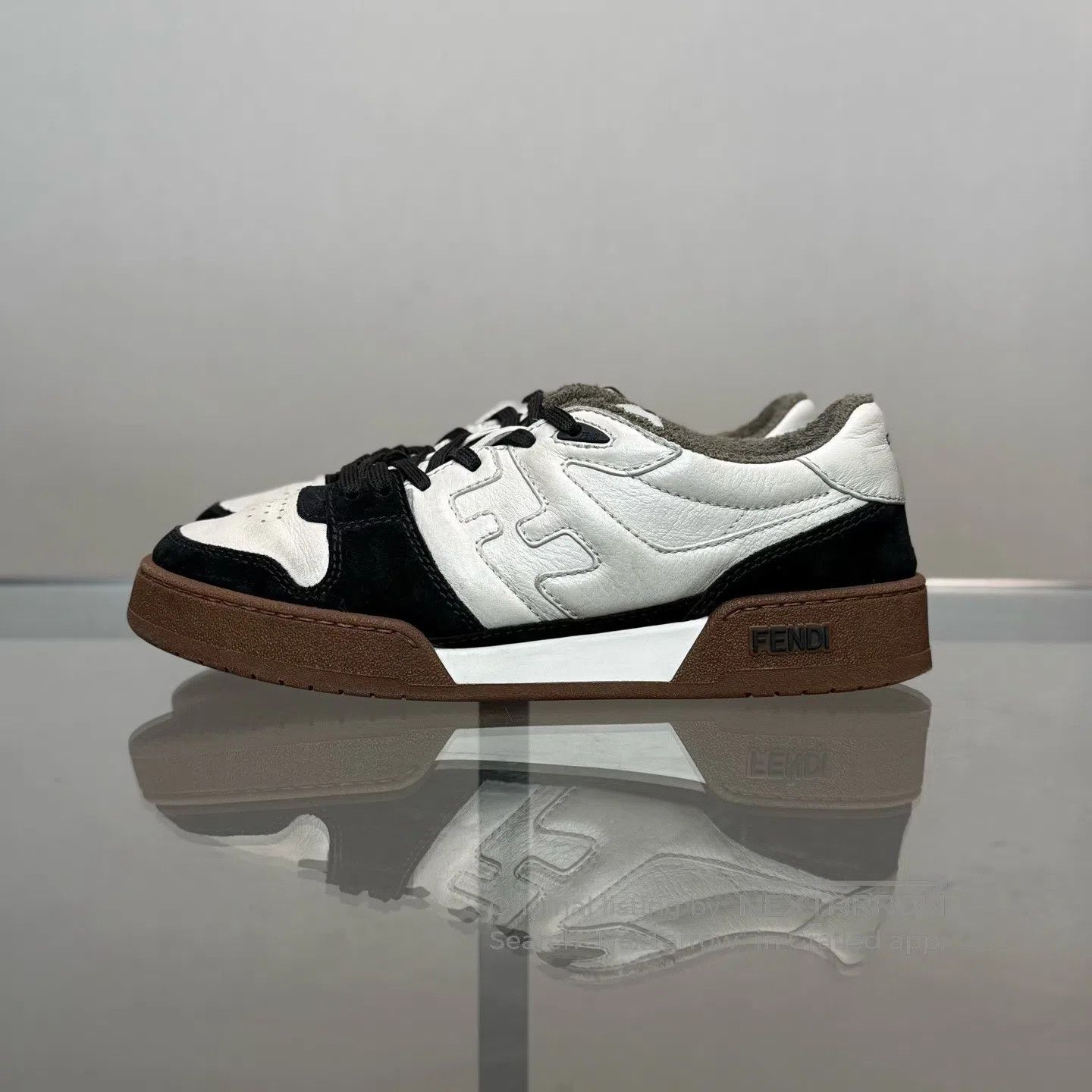 Fendi FENDI Match Black White Brown shoes Size US 7.5 / IT 37.5 - 2 Thumbnail