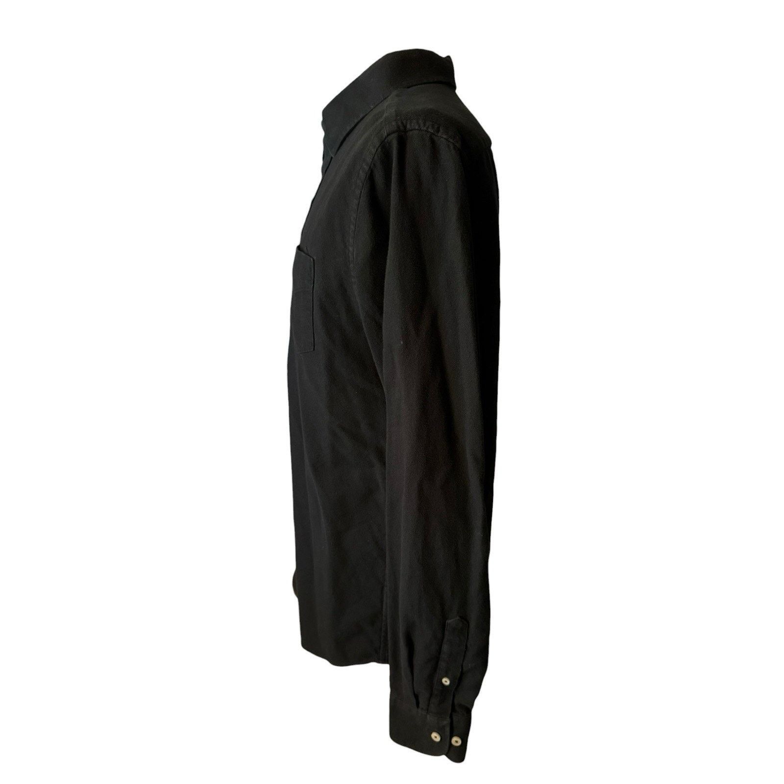 UNTUCKit Untuckit Black Flannel Shirt Men's Large TALL SLIM Size US L / EU 52-54 / 3 - 3 Thumbnail