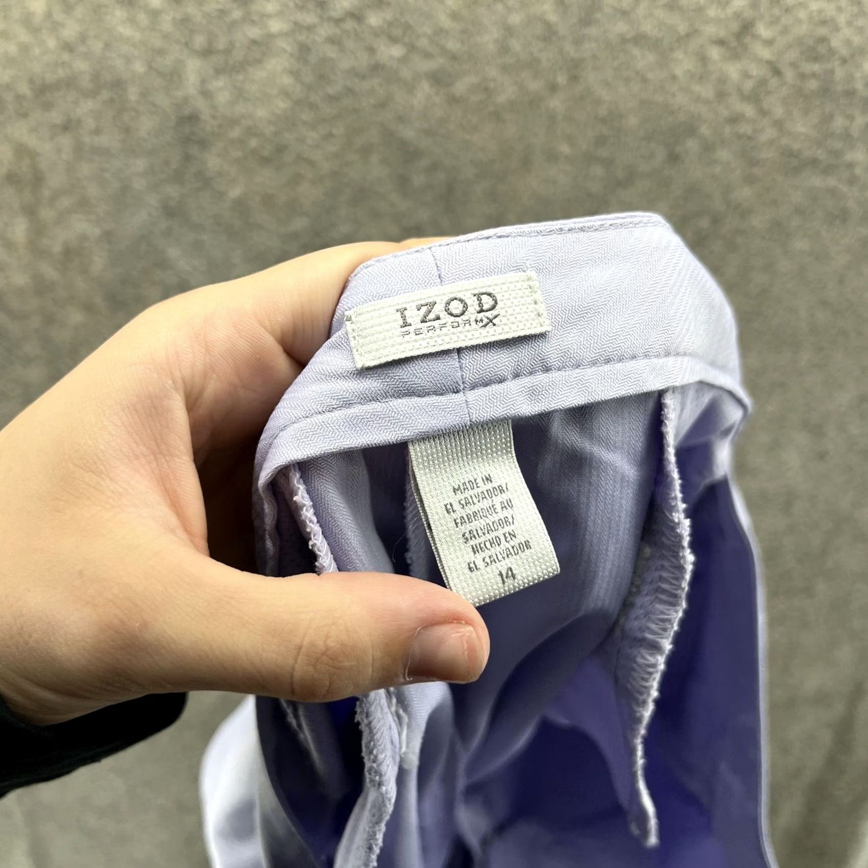 Izod Izod PerformX Shorts Women 14 Purple Stretch Chino Flat Front Casual 9 Inseam Size 36" / US 14 / IT 50 - 4 Thumbnail