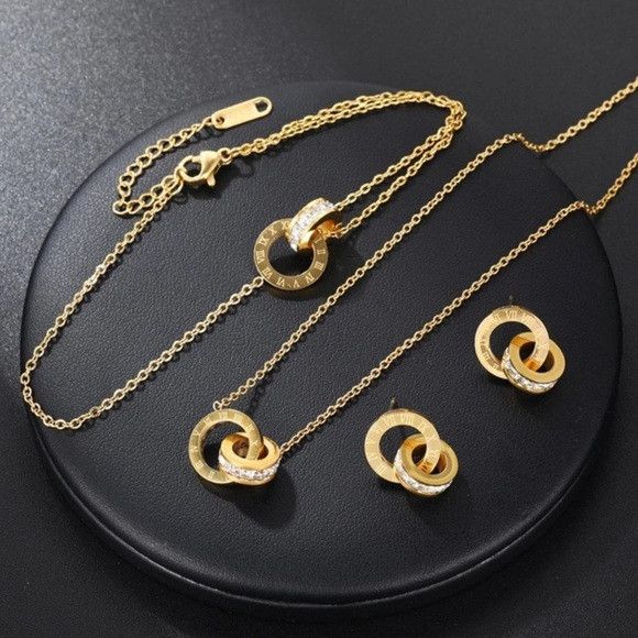Other 3Pcs Women Stainless Steel Set Size ONE SIZE - 4 Thumbnail
