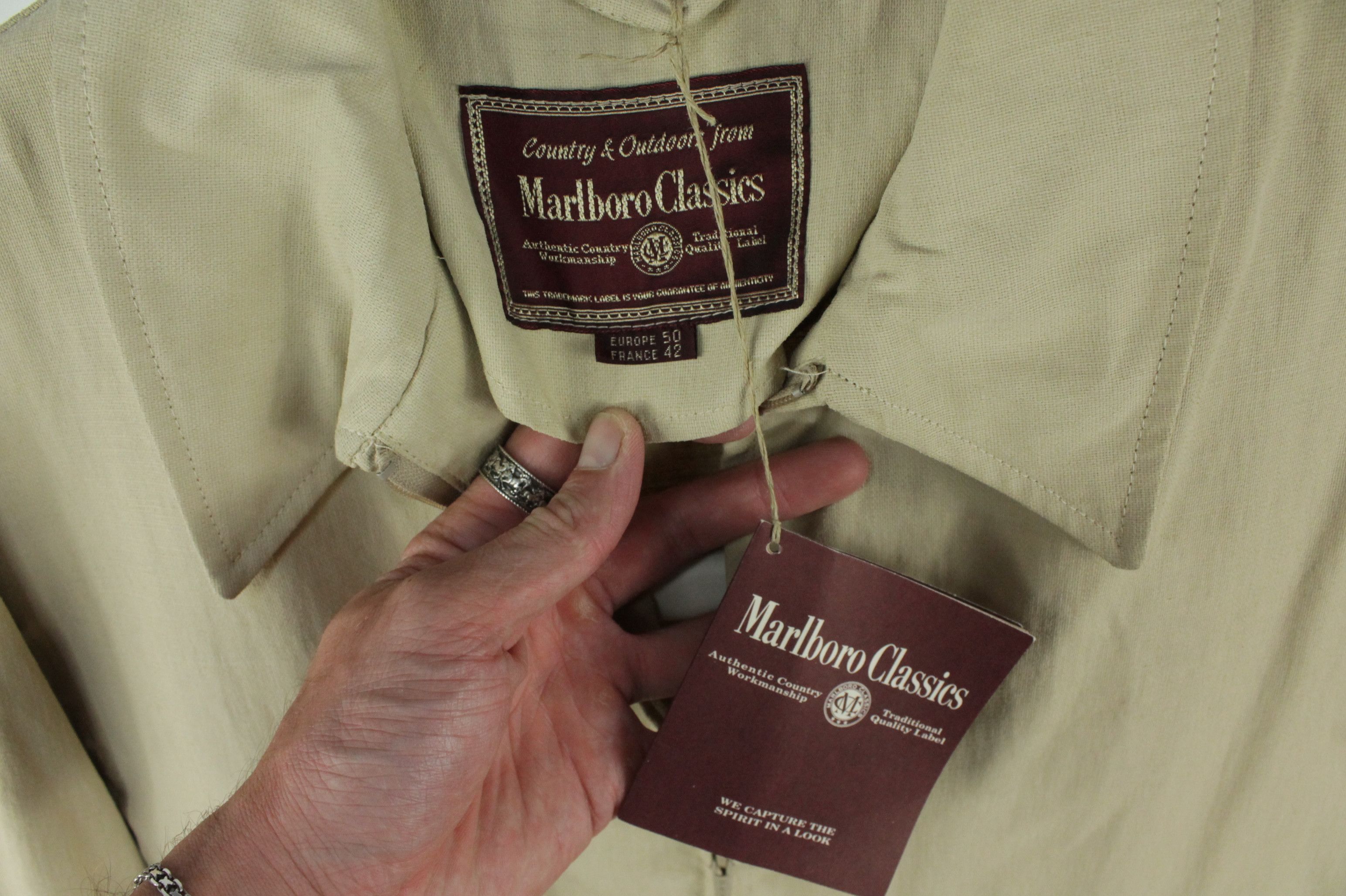 Marlboro Dead stock Vintage Marlboro LinenCotton Stretch Blend Jacket Size US M / EU 48-50 / 2 - 3 Thumbnail