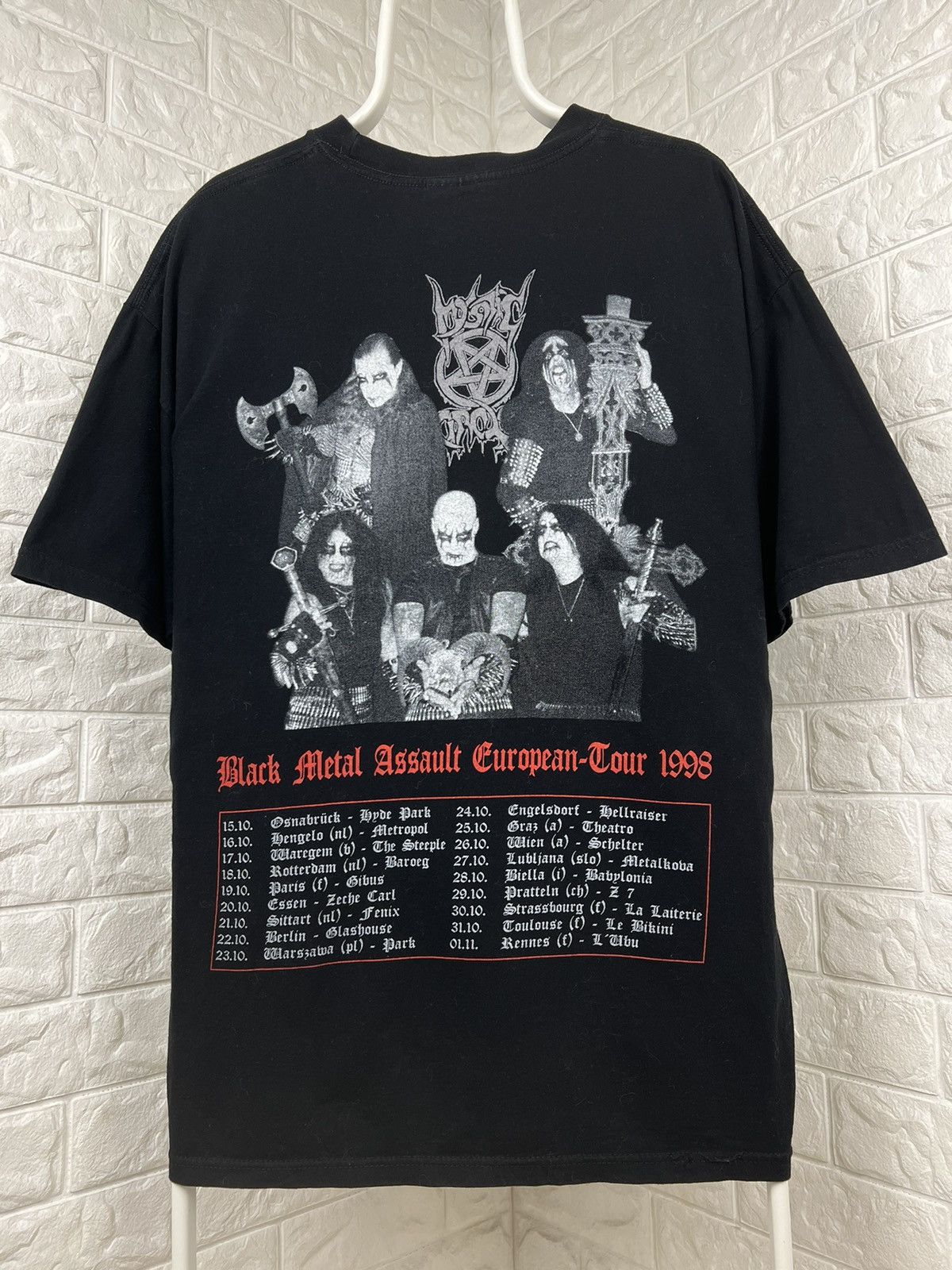 Band Tees × Vintage Black Metal Mystic Circle 1999 Vintage Tee Burzum Size US XL / EU 56 / 4 - 6 Thumbnail