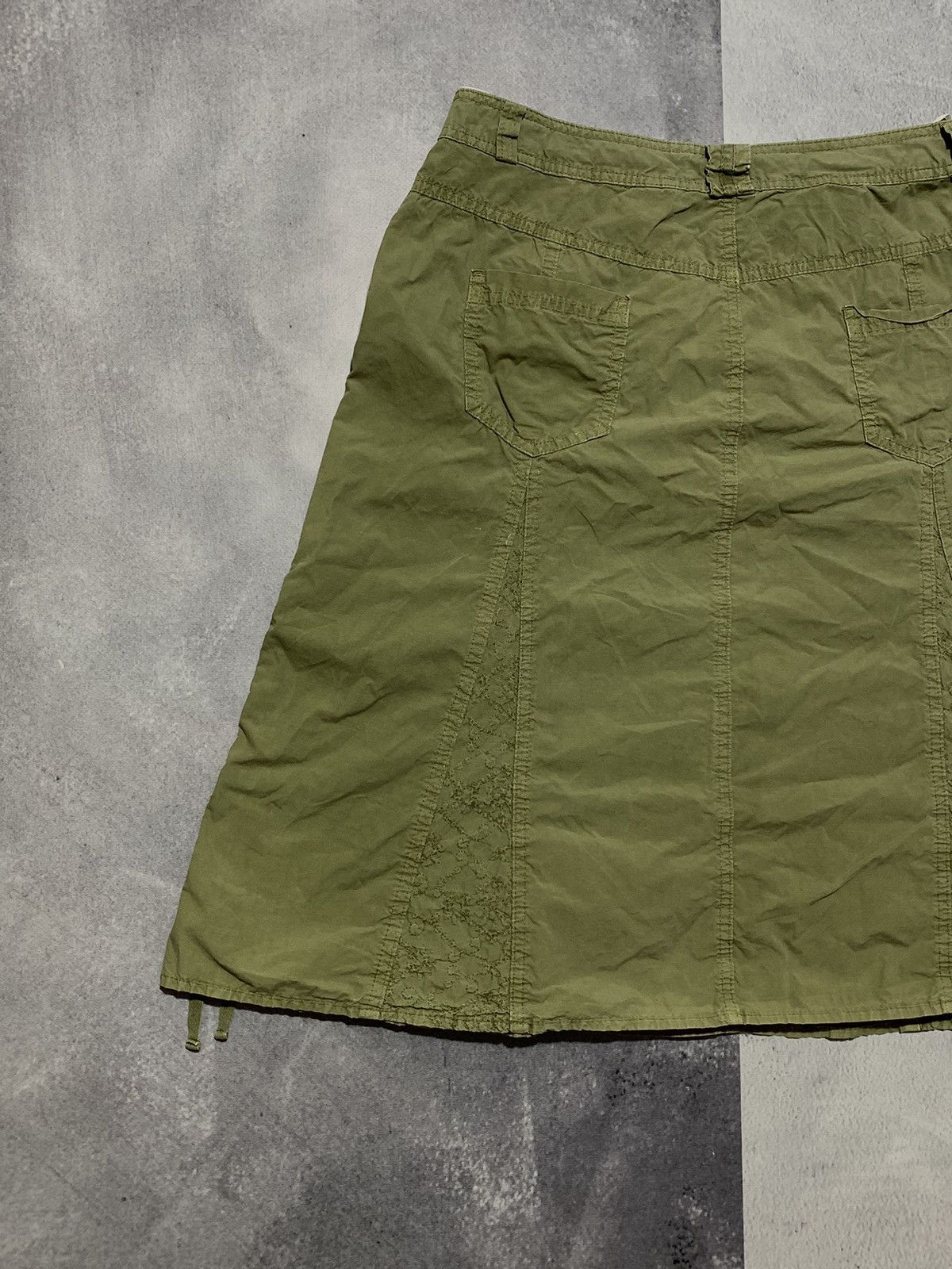 Japanese Brand × Vintage Vintage 90s wide midi skirt Japanese style size 31 Size 31" - 7 Thumbnail