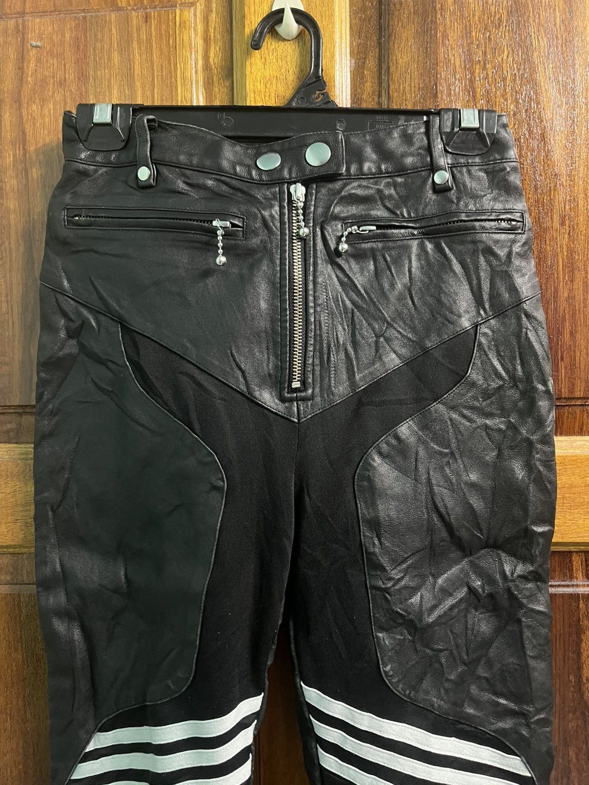 Adidas × Alexander Wang × If Six Was Nine Adidas x Alexander Wang RTW Leather Pants Size 26" / US 2 / IT 38 - 3 Thumbnail
