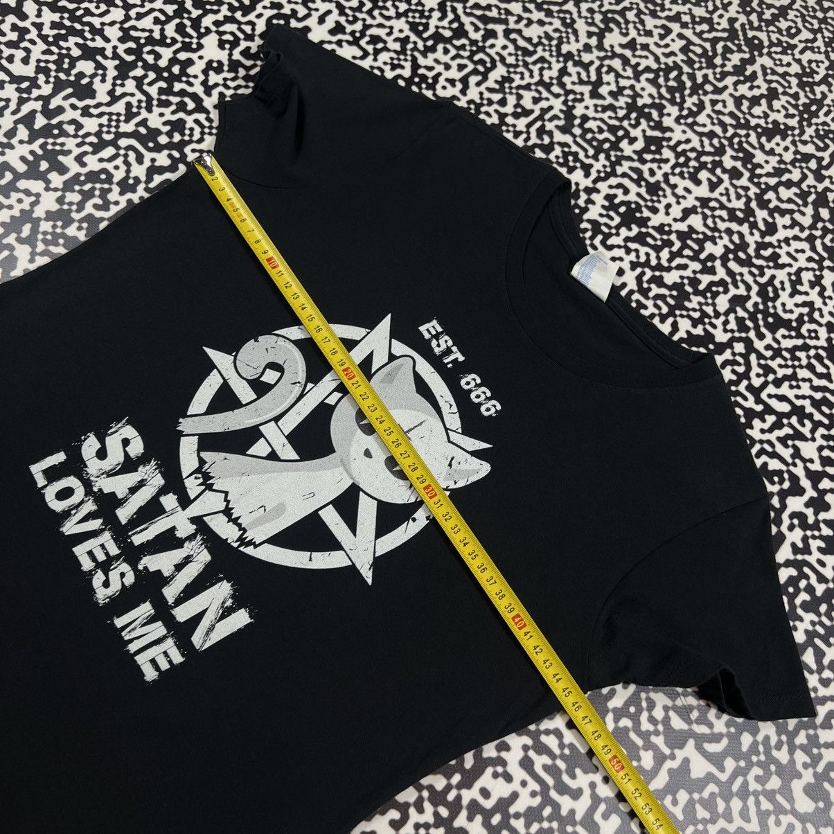 Japanese Brand Vintage Y2K Satan Loves Me Gothic Band Style T-shirt Devil Size M / US 6-8 / IT 42-44 - 15 Thumbnail