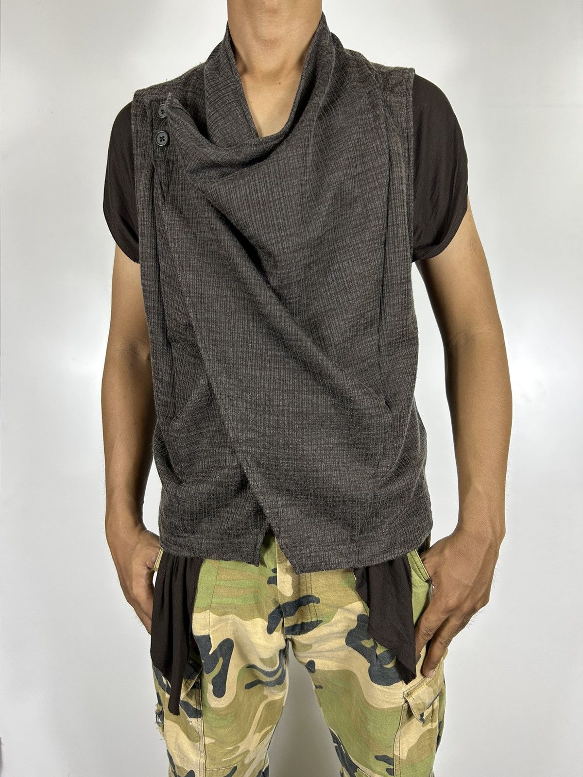Japanese Brand 🔥Tornado Mart Button Sleeveless Vest Size M / US 6-8 / IT 42-44 - 15 Thumbnail