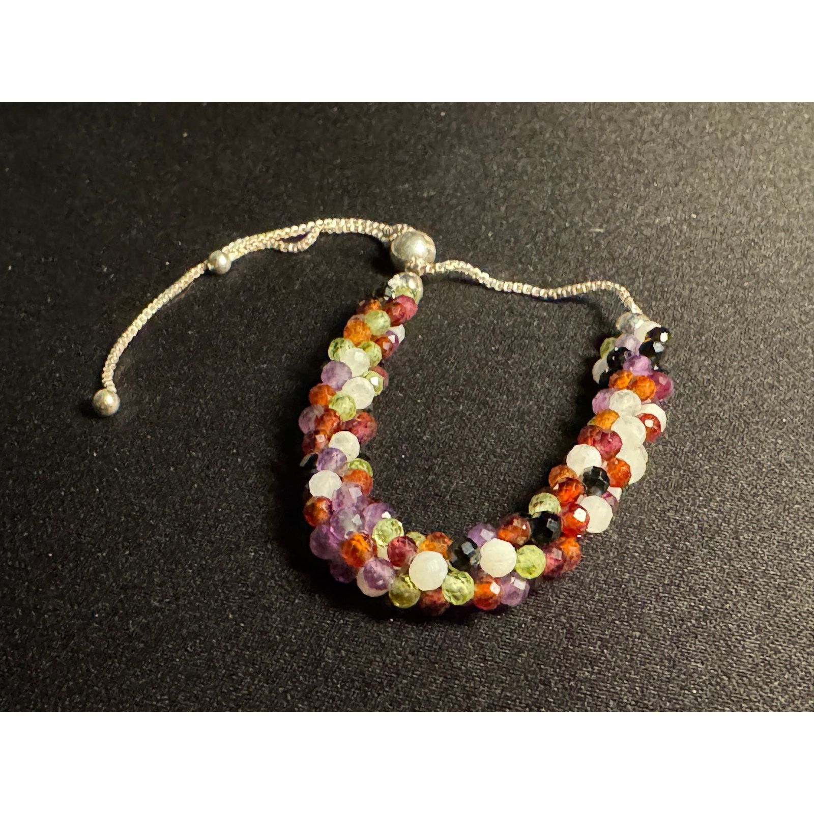 Other 925 Sterling Crystal Bolo Bracelet Size ONE SIZE - 1 Thumbnail