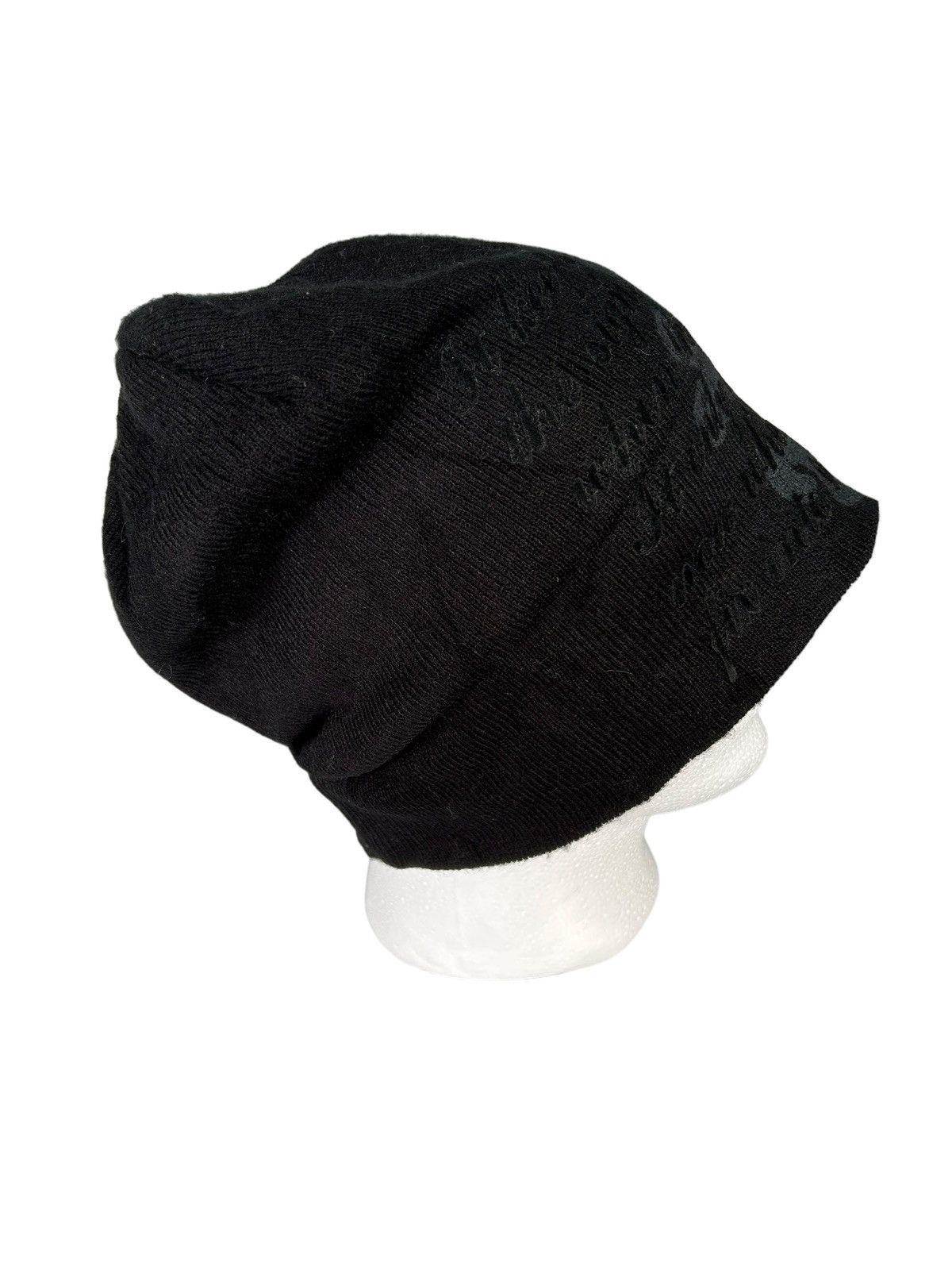 14th Addiction × Japanese Brand × Le Grande Bleu (L.G.B.) Skull Punk Bondage big Beanie Hats Poems Size ONE SIZE - 4 Thumbnail