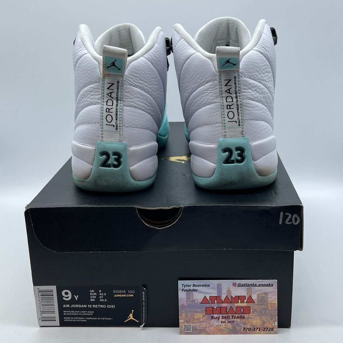 Jordan Brand Air Jordan 12 light aqua Size US 9 / EU 42 - 3 Thumbnail