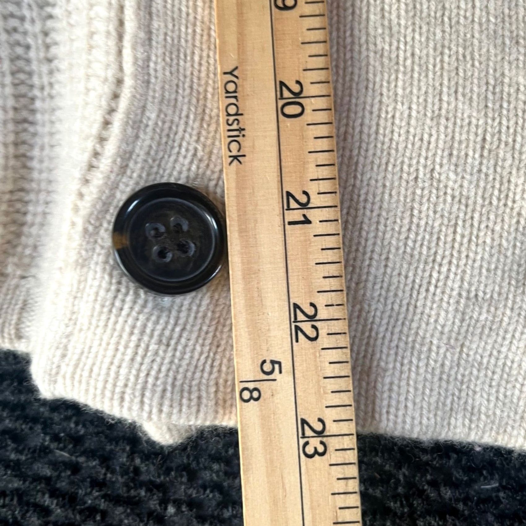 Gap Gap Cardigan Wool Blend Double Breasted Shawl Collar Sweater - Cream - Womens S, Ivory, Cable-Knit, Button, Long Sleeve Size S / US 4 / IT 40 - 7 Thumbnail