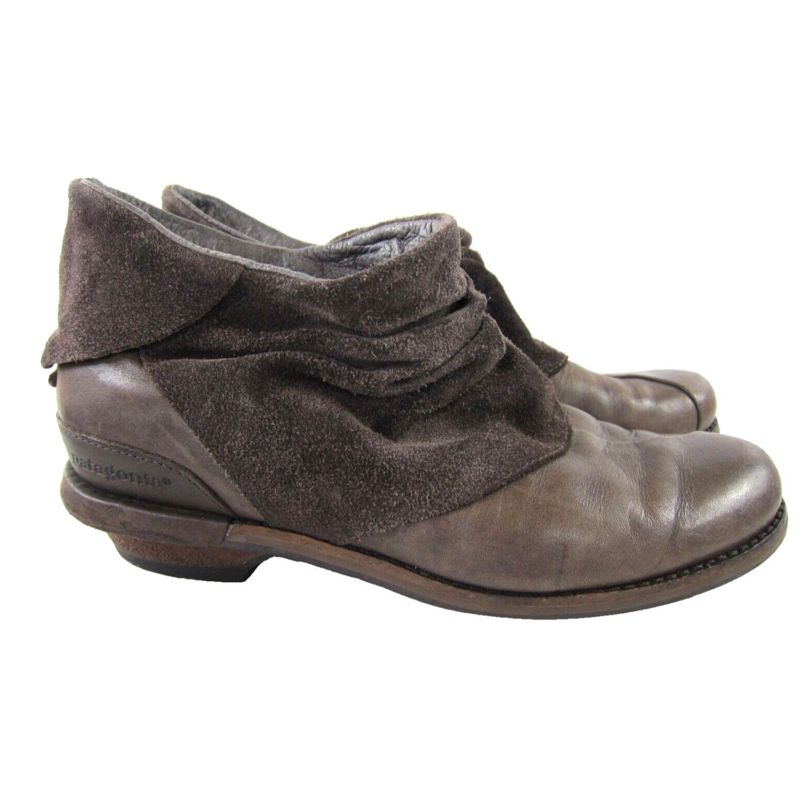 Patagonia Patagonia Addie Bootie Women 6/37 Brown 100% Leather Suede Ruffle Ankle Bootie 90s Size US 6 / IT 36 - 2 Thumbnail