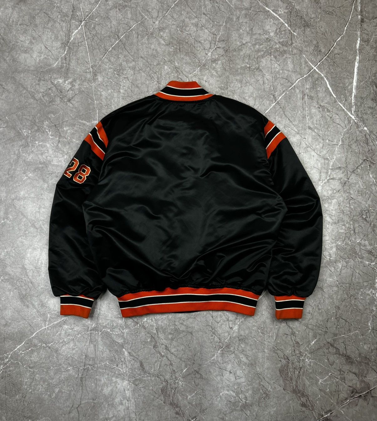 Vintage Vintage 90s Satin Baseball Bomber Jacket Size US L / EU 52-54 / 3 - 4 Thumbnail