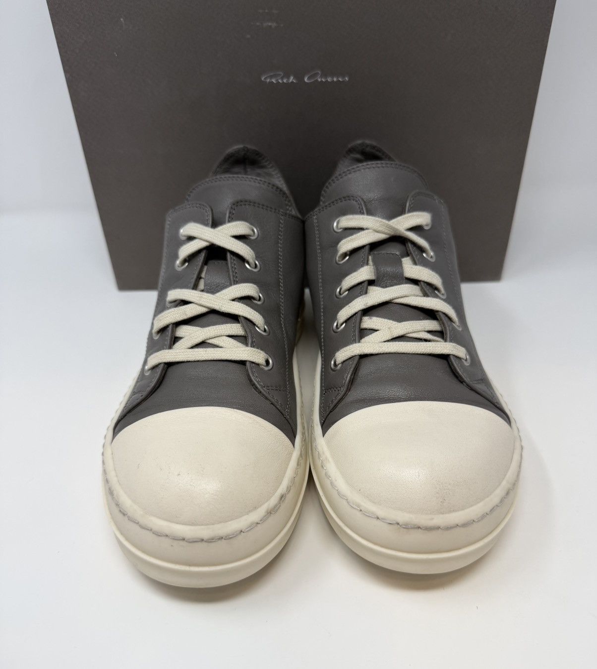 Rick Owens Rick Owens Ramone Low Top Sneaker Dust/Milk Size US 5 / IT 35 - 2 Thumbnail