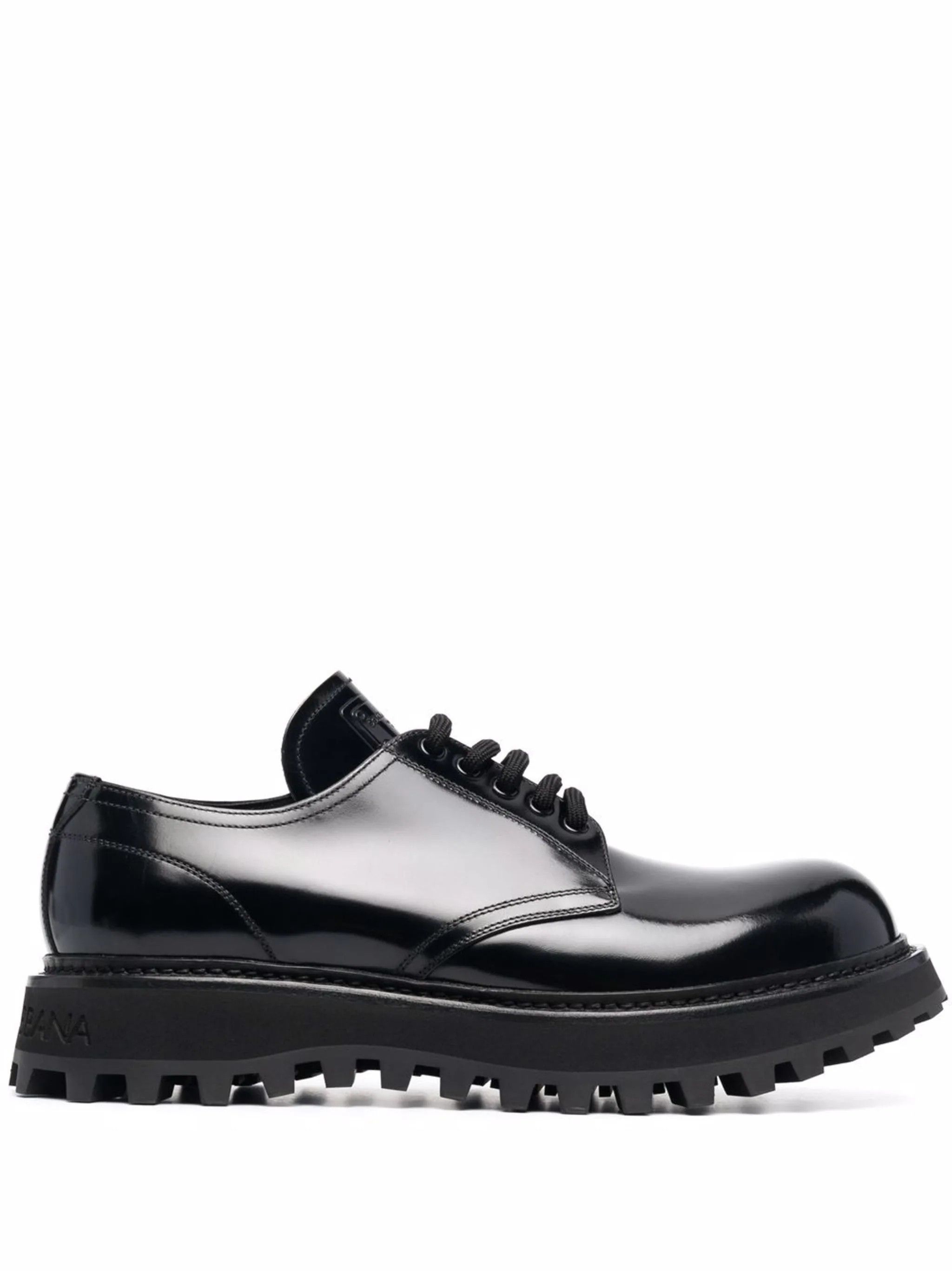 image of Dolce Gabbana Trekking Derby Shoes in Black, Men's (Size 10)