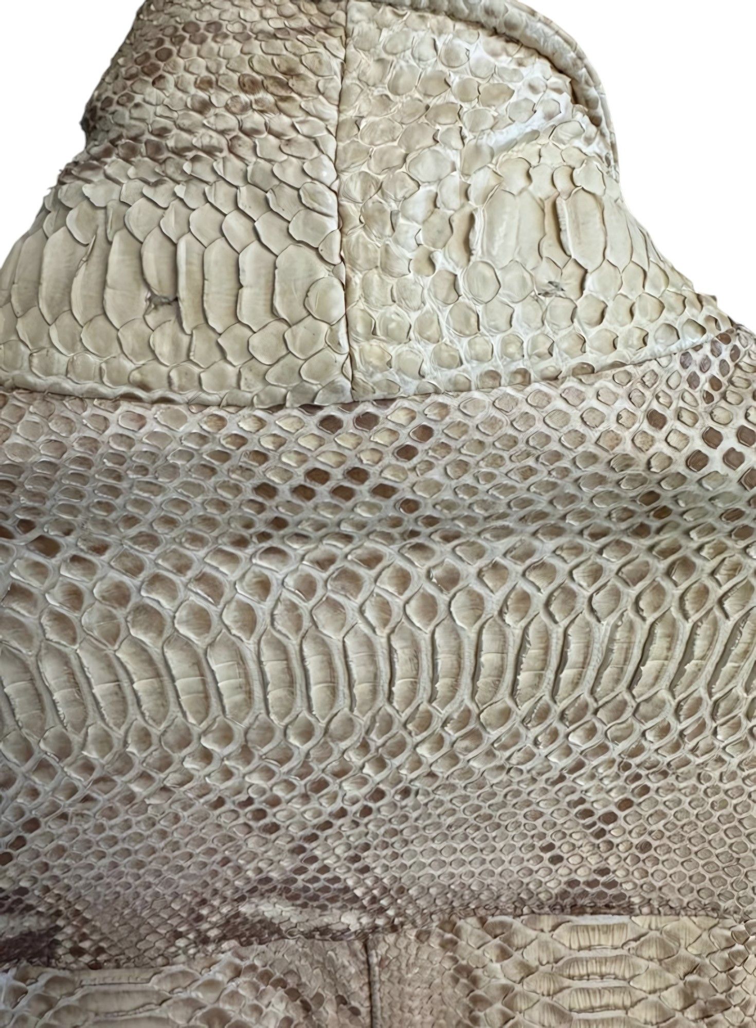 Prada S/S 2004 RUNWAY REAL PYTHON SKIN LEATHER COAT Size M / US 6-8 / IT 42-44 - 5 Thumbnail