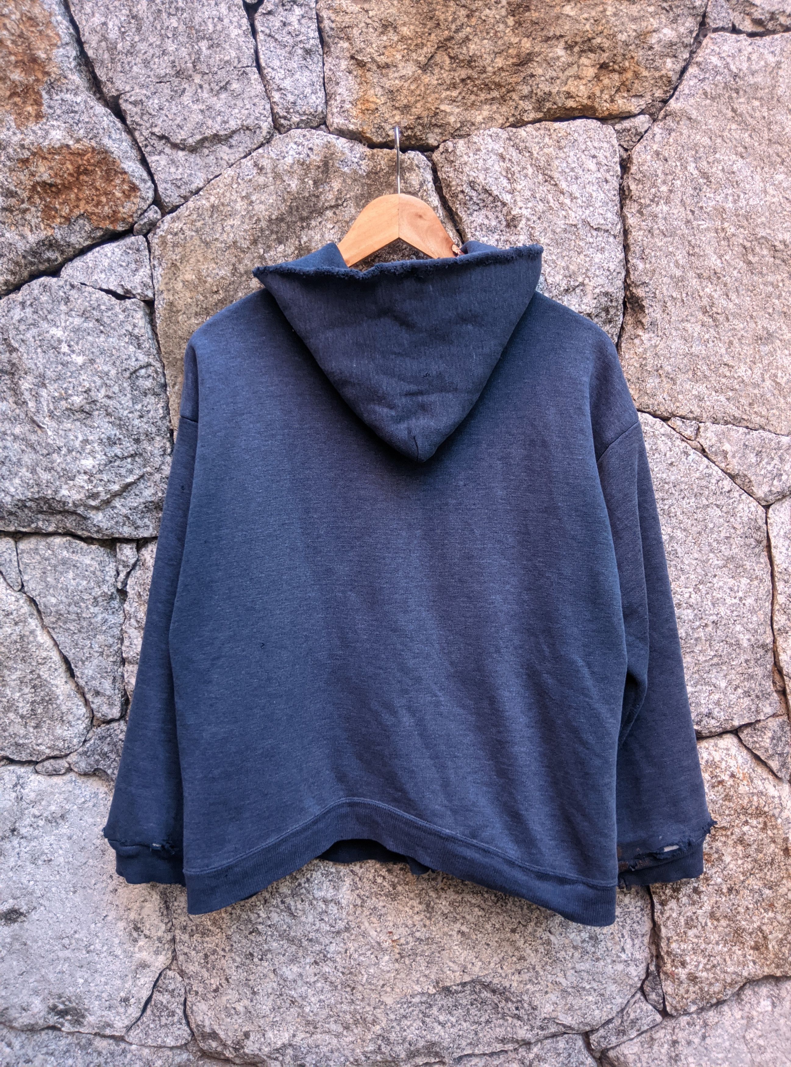Vintage Vintage 60s thrashed hoodie thermal sun fade distressed Size US M / EU 48-50 / 2 - 2 Thumbnail