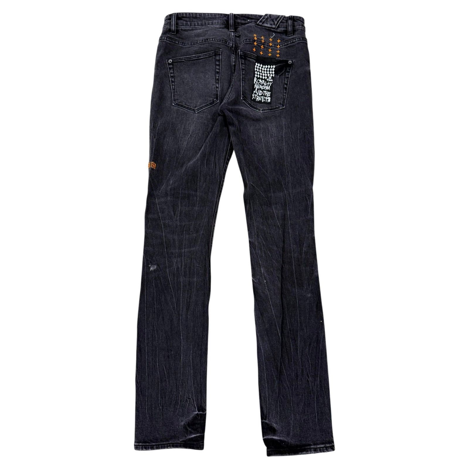 Ksubi Ksubi Black Wash & Orange Jeans Size US 30 / EU 46 - 2 Thumbnail