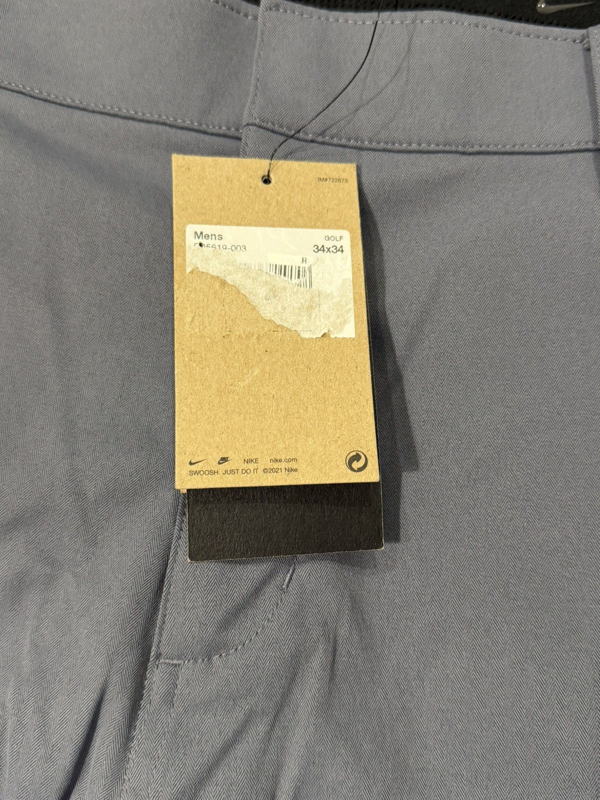 Nike Nike Tour Repel Flex Mens 34x34 Slim Fit Stretch Grey Golf Size US 34 / EU 50 - 2 Thumbnail