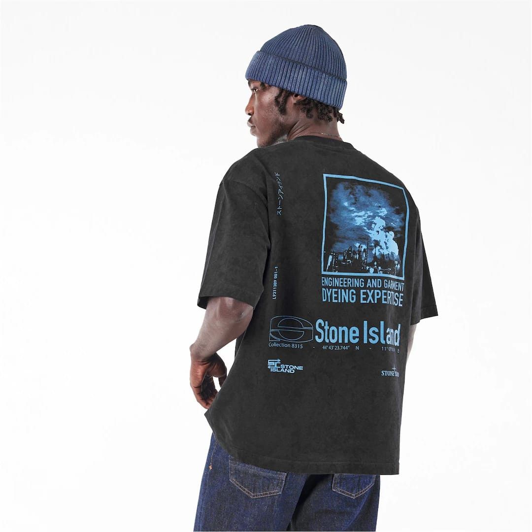 Stone Island o1g2r1mq0526 Dial Oversized T-Shirt in Nero Size US S / EU 44-46 / 1 - 4 Thumbnail