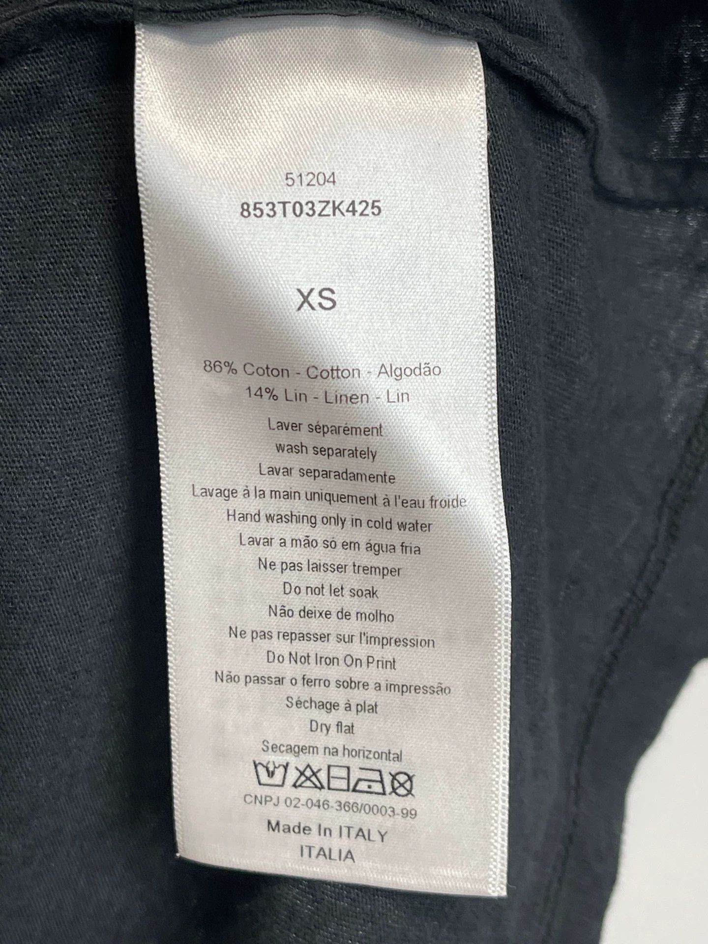 Dior Dior Short Sleeve Tee XS New Size US XS / EU 42 / 0 - 7 Thumbnail