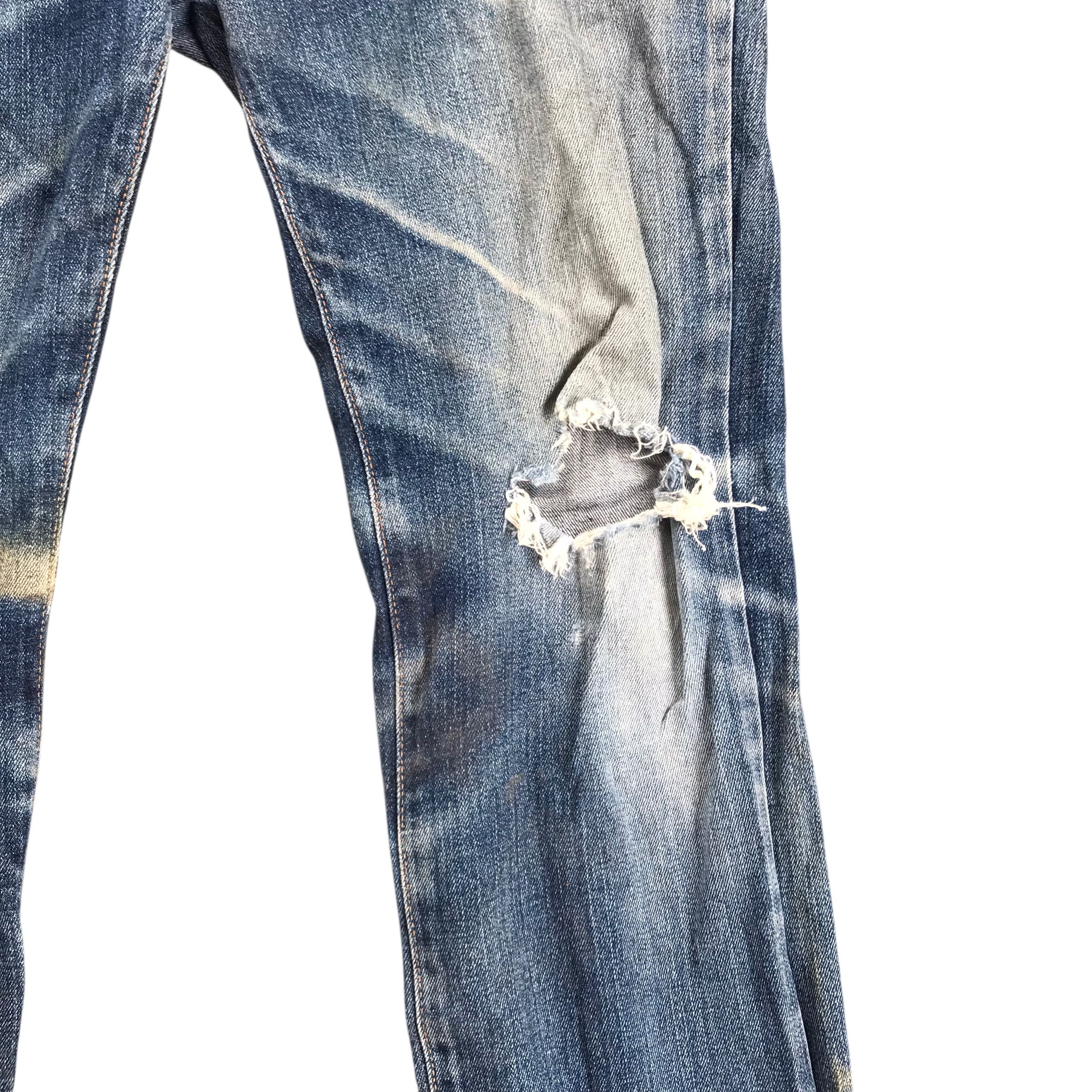 Edwin Vintage Edwin Distressed Denim Sun Faded-Size 30 Size US 30 / EU 46 - 4 Thumbnail