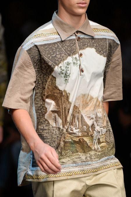 Dolce & Gabbana 💥Rare💥Dolce & Gabbana SS14 Runaway Button Shirt Size US L / EU 52-54 / 3 - 2 Thumbnail