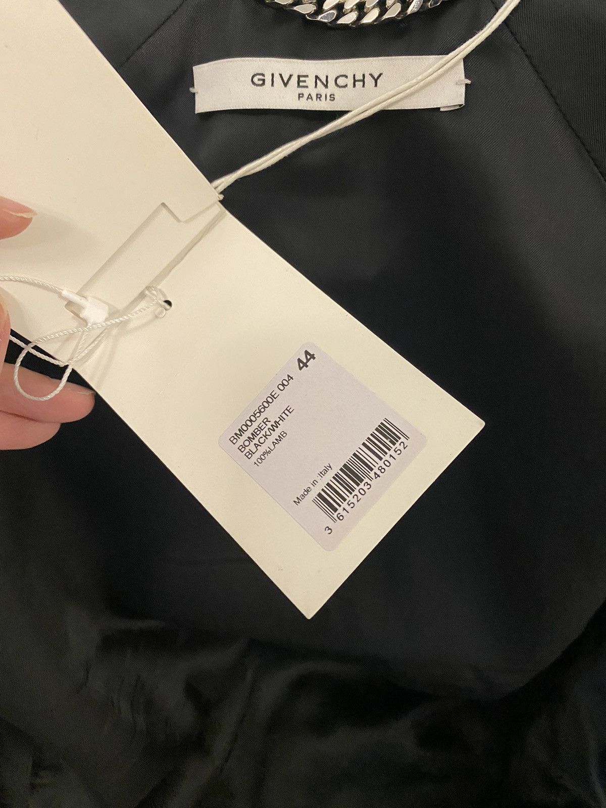Givenchy Givenchy black logo leather bomber jacket 44 Size US S / EU 44-46 / 1 - 8 Thumbnail