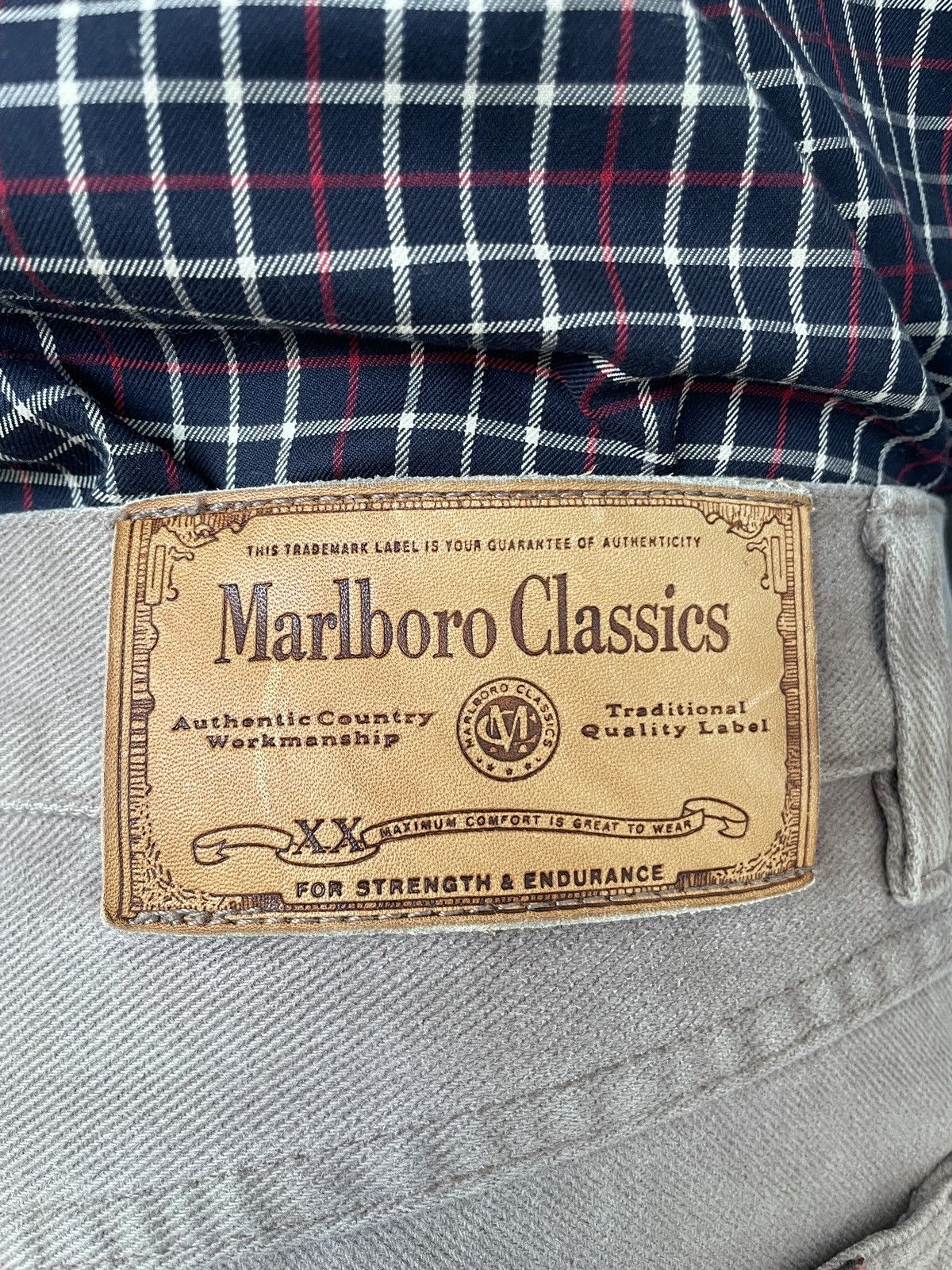 Marlboro Classics Vintage Marlboro Classics heavy denim workwear pants Size US 31 - 8 Thumbnail