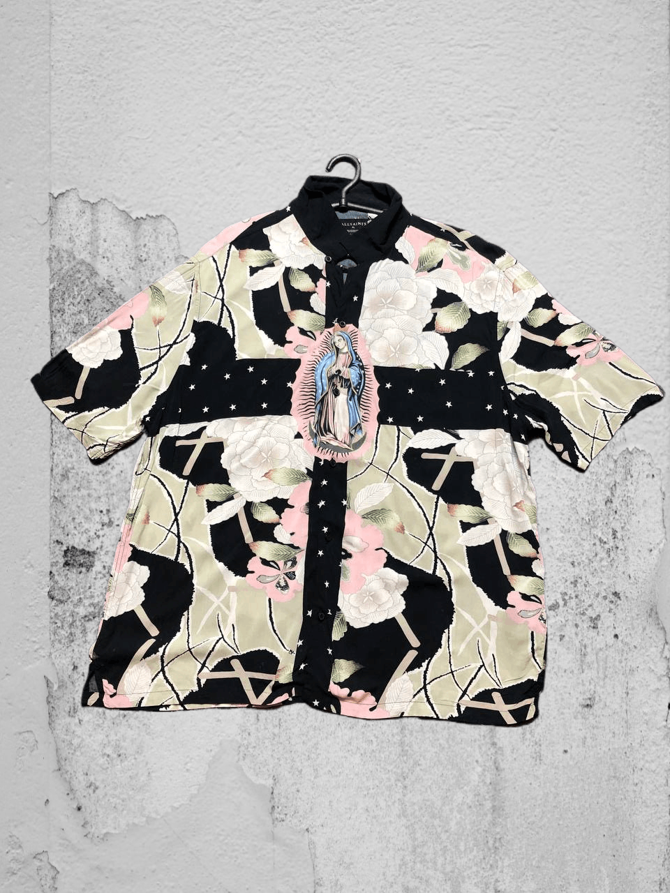 Allsaints Vintage Shirt Allsaints Y2K print flowers RELAXED FIT Size US XL / EU 56 / 4 - 1 Thumbnail