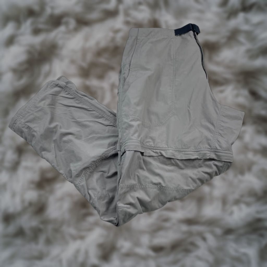 Mountain Hard Wear Men's Belted Convertible Hiking Pants/Shorts XL Khaki/Tan