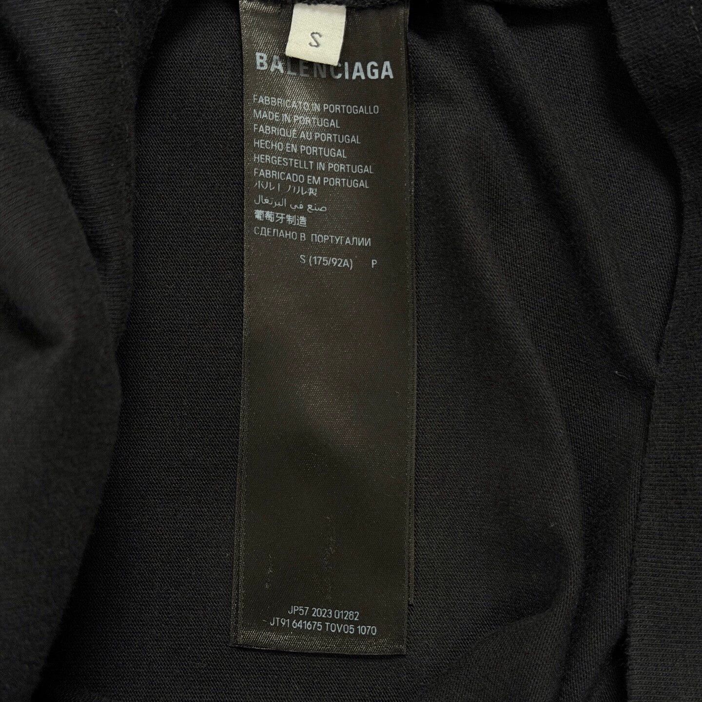 Balenciaga Balenciaga Faded Logo Black S T-shirt Near New Size US S / EU 44-46 / 1 - 4 Thumbnail