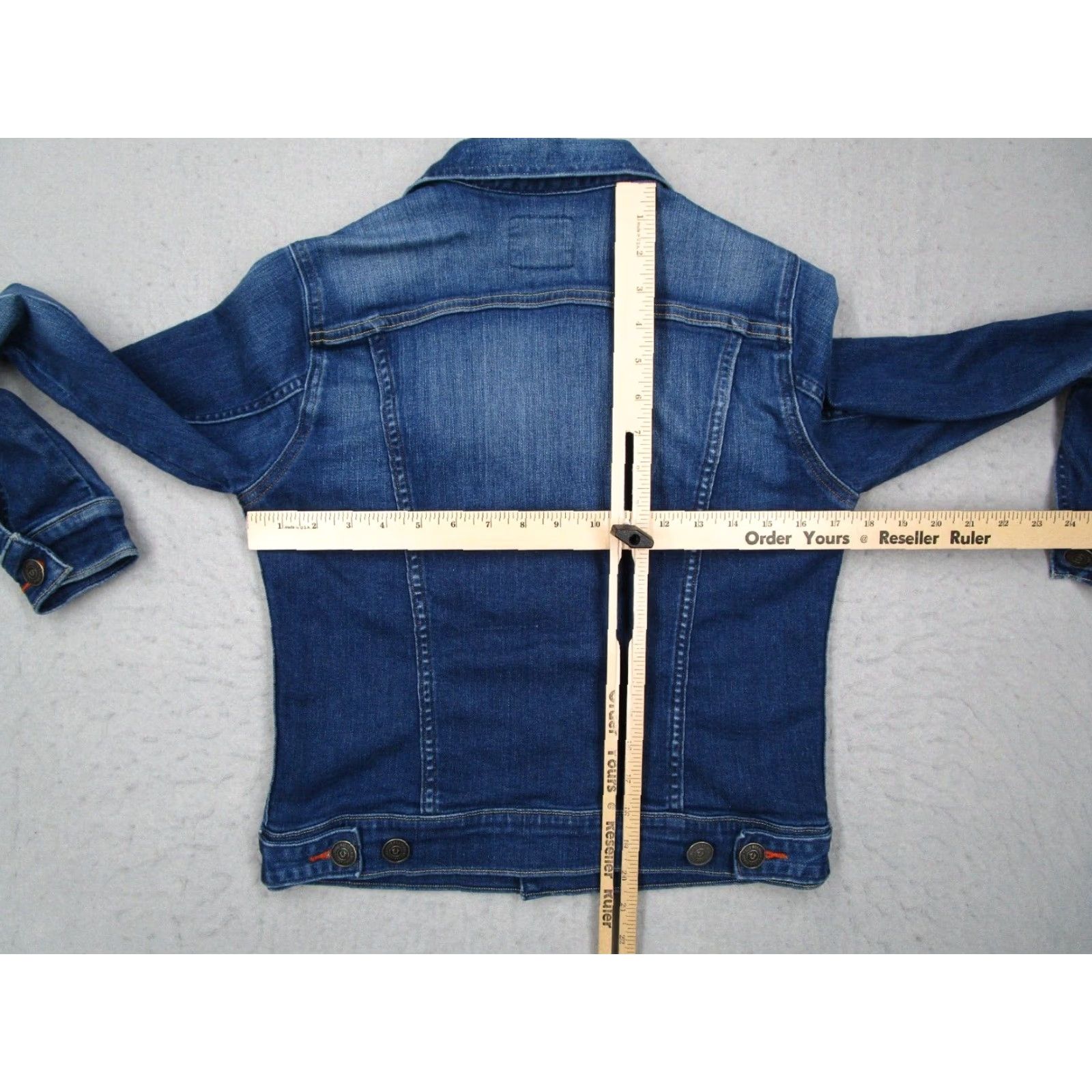 True Religion TRUE RELIGION Jacket Womens Small Blue Button Up Dusty Denim Distressed Trucker Size S / US 4 / IT 40 - 7 Thumbnail