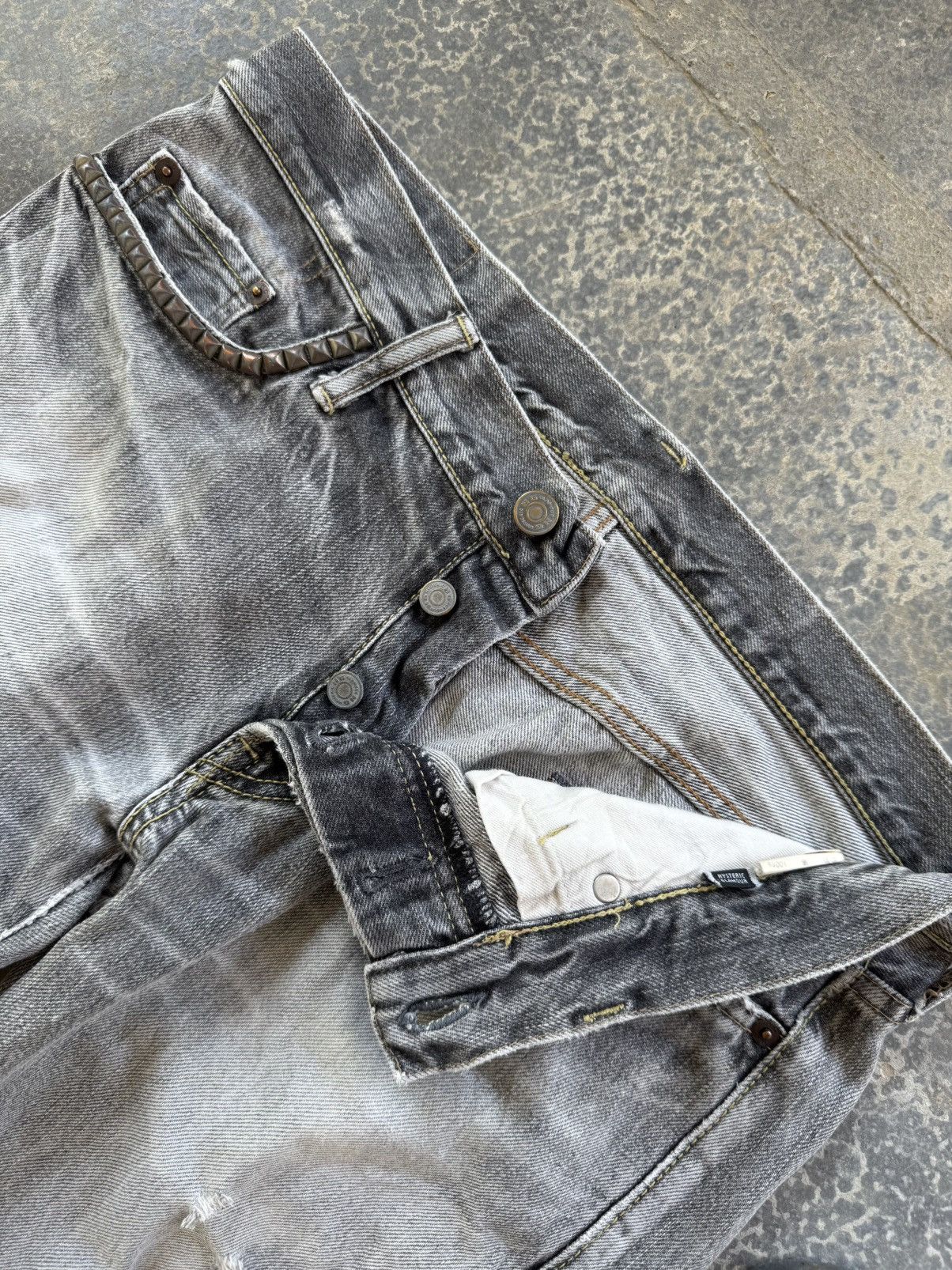 Hysteric Glamour × Japanese Brand Hysteric Glamour Selvedge Distressed Denim Jeans Size US 32 / EU 48 - 5 Thumbnail