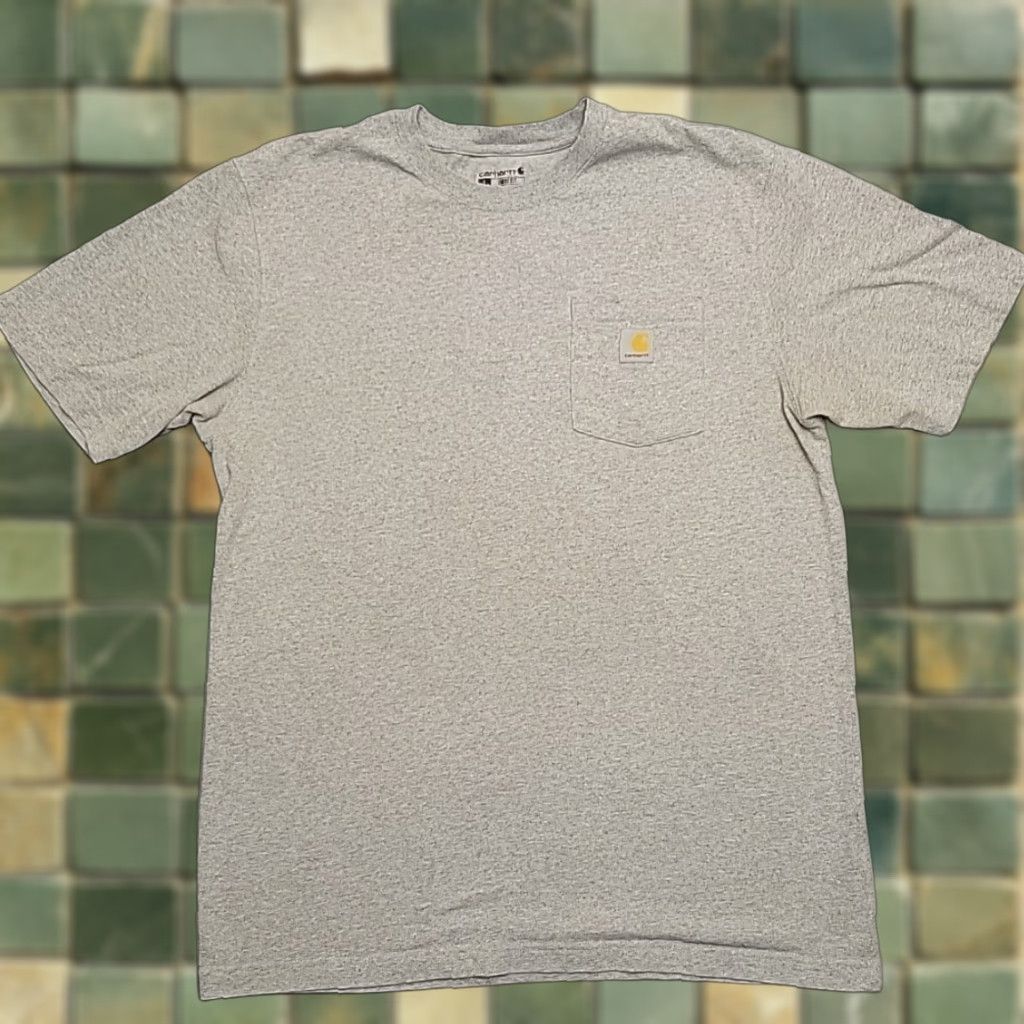 Carhartt Carhartt Shirt Mens LT Gray Loose Fit Crewneck Short Sleeve Pocket Work TEE Size US L / EU 52-54 / 3 - 1 Thumbnail