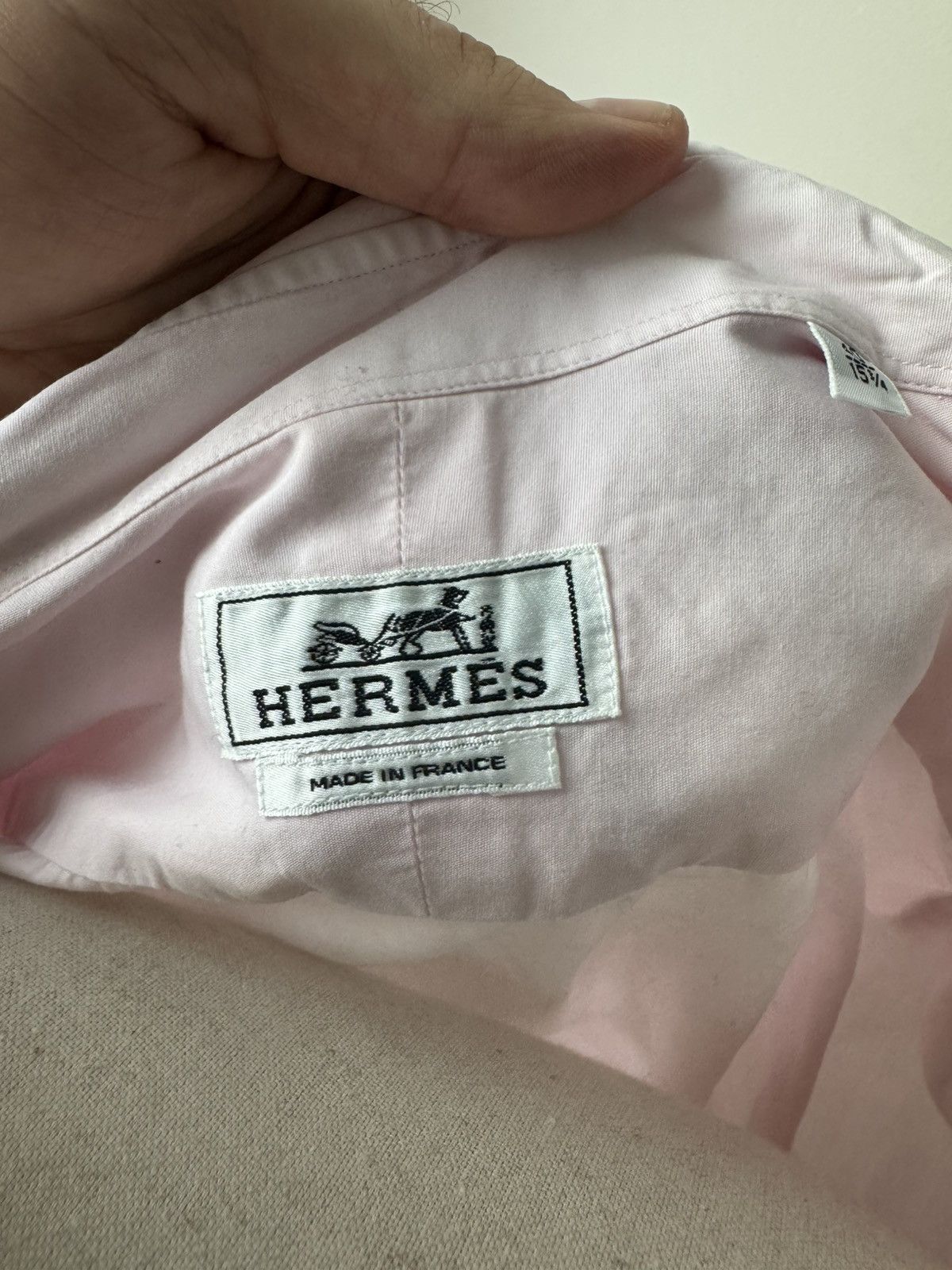 Hermes Vintage Hermes Shirts Button Ups M-L Size US L / EU 52-54 / 3 - 5 Thumbnail