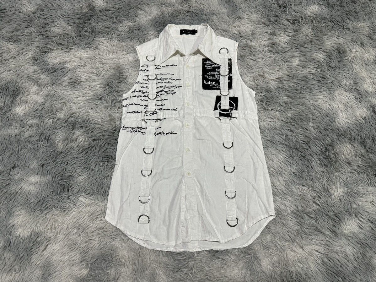 Seditionaries 🔥Sick Y2K Harajuku Anarchy Poem D-Rings Sleeveless Shirt Size US M / EU 48-50 / 2 - 2 Thumbnail